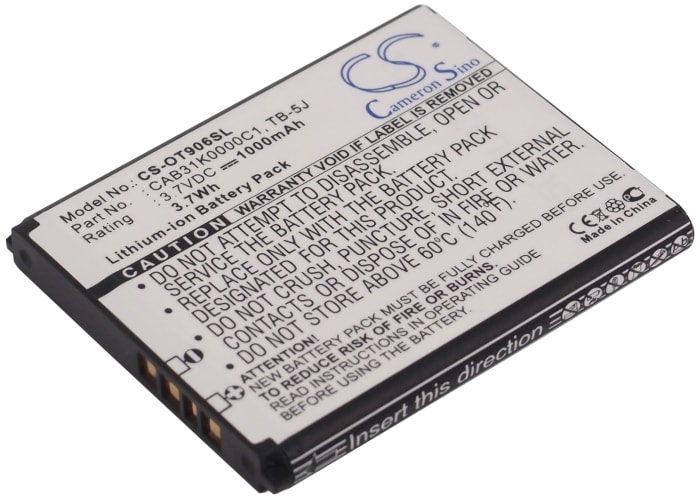 Batteri til SmartPhone, Mobil til Alcatel OT-906, One Touch 906