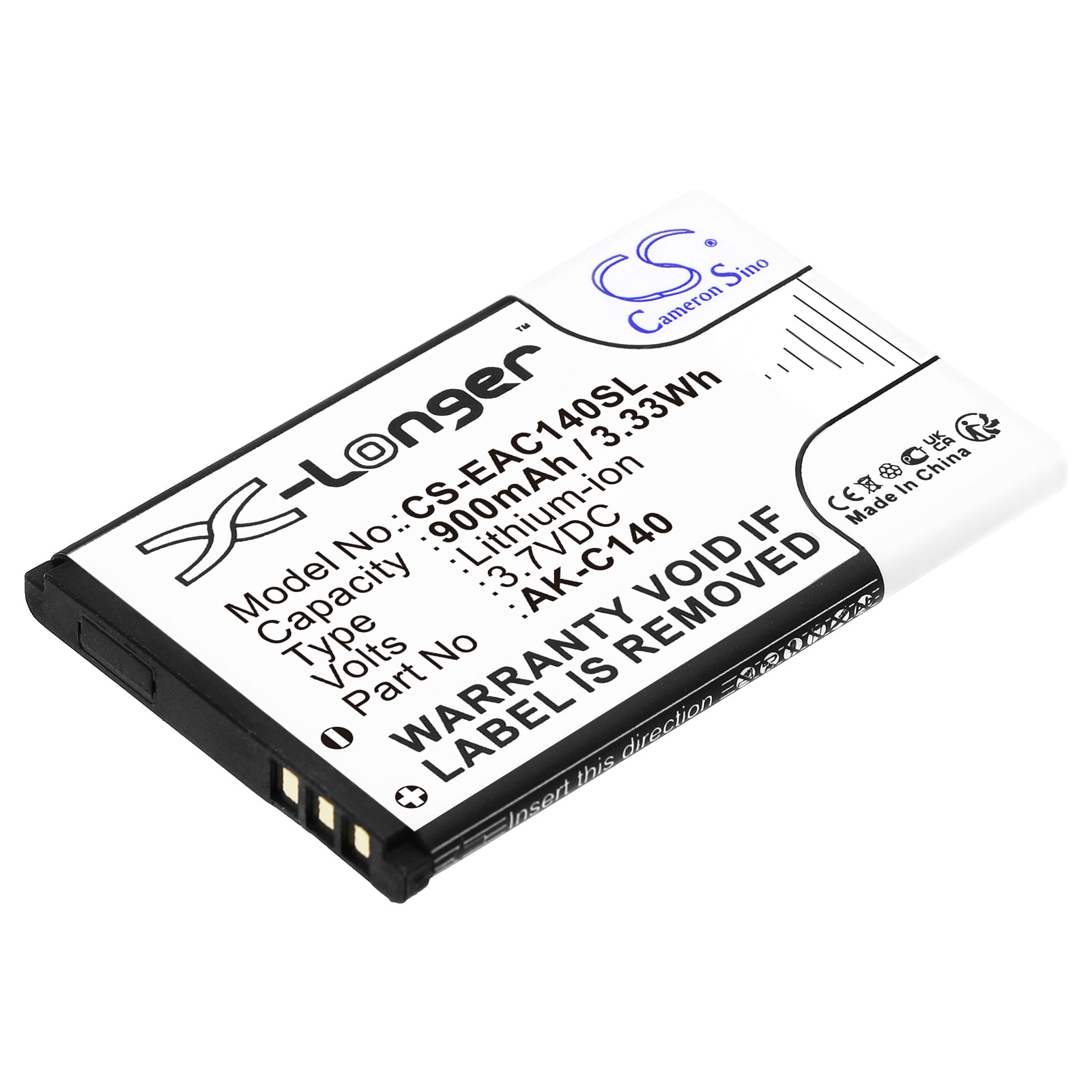Batteri til SmartPhone, mobil til Artfone C3, CS181, CS181A osv.