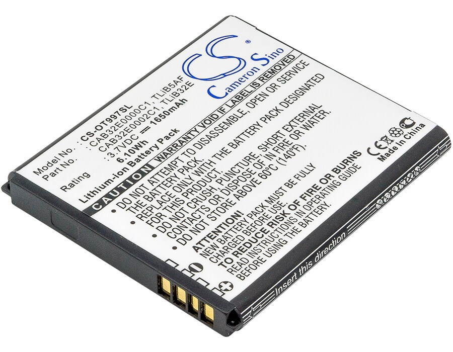 Batteri til SmartPhone, Mobil til Alcatel OT-5035, OT-5035D, One Touch 5035 og andre.