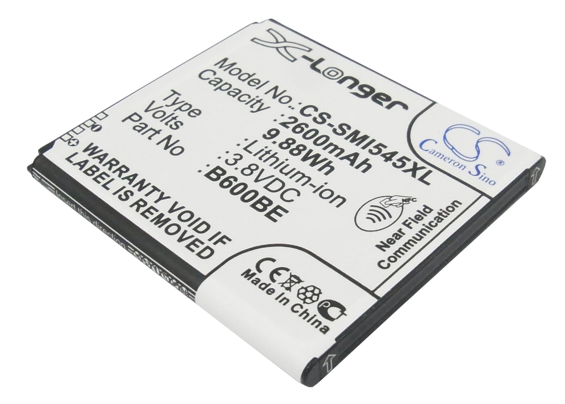 Batteri til SmartPhone, Mobil til Samsung Galaxy S4, Galaxy S4 LTE, GT-I9500 og andre.