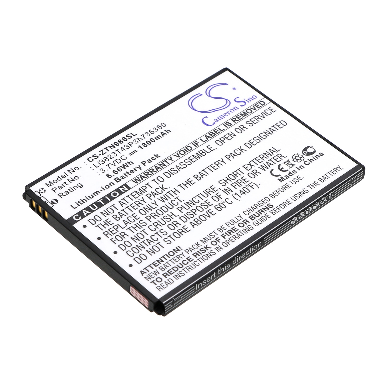 Batteri til SmartPhone, Mobil til T-Mobile MF64, Z64, Z64 4G HotSpot