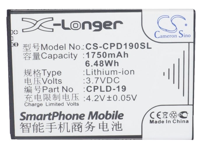 Batteri til SmartPhone, mobil til Coolpad 7295, 5930, 8720 osv.