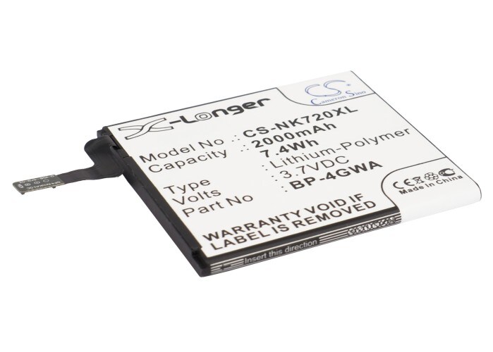 Batteri til SmartPhone, Mobil til Microsoft Lumia 625, Lumia 720, Lumia 720T og andre.
