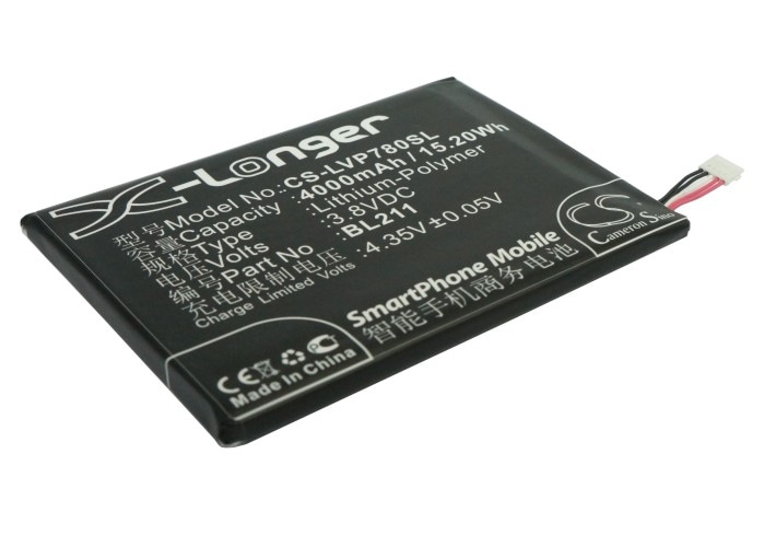 Batteri til SmartPhone, mobil til Lenovo P780