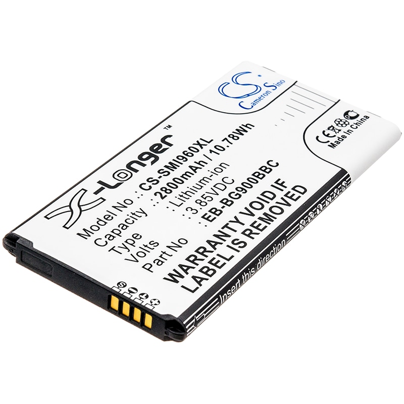 Batteri til SmartPhone, Mobil til Samsung Galaxy S5, GT-I9600, GT-I9602 og andre.