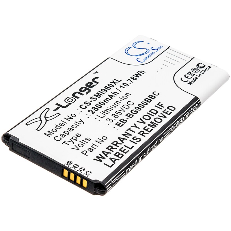 Batteri til SmartPhone, Mobil til Samsung Galaxy S5, GT-I9600, GT-I9602 og andre.
