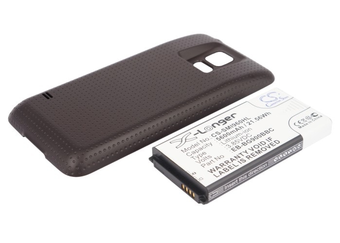 Batteri til SmartPhone, Mobil til Samsung Galaxy S5, GT-I9600, GT-I9602 og andre.