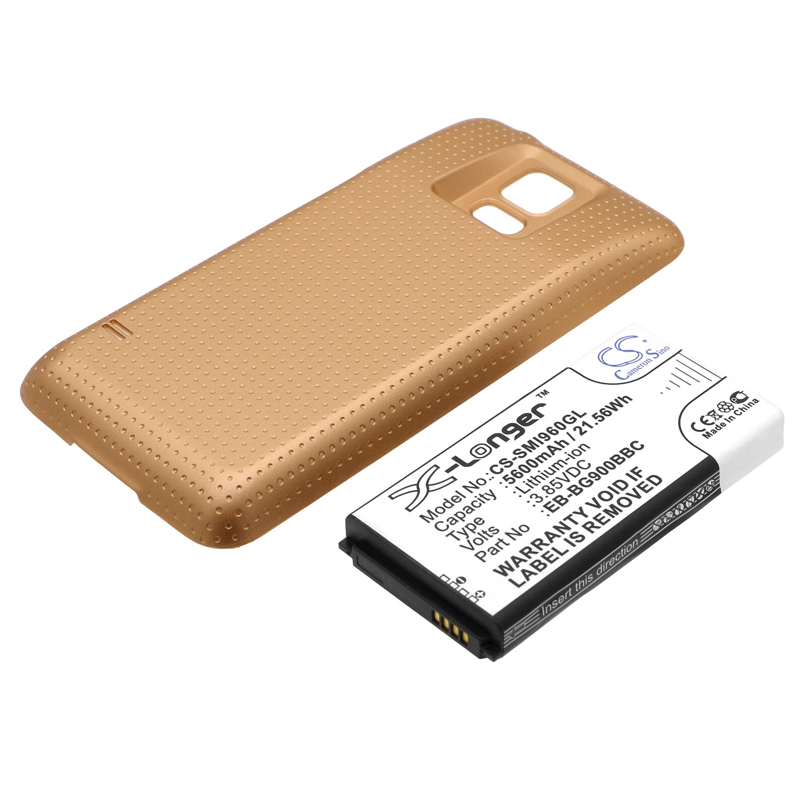 Batteri til SmartPhone, Mobil til Samsung Galaxy S5, GT-I9600, GT-I9602 og andre.