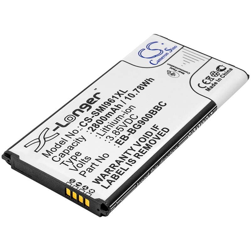 Batteri til SmartPhone, Mobil til Samsung Galaxy S5, GT-I9600, GT-I9602 og andre.