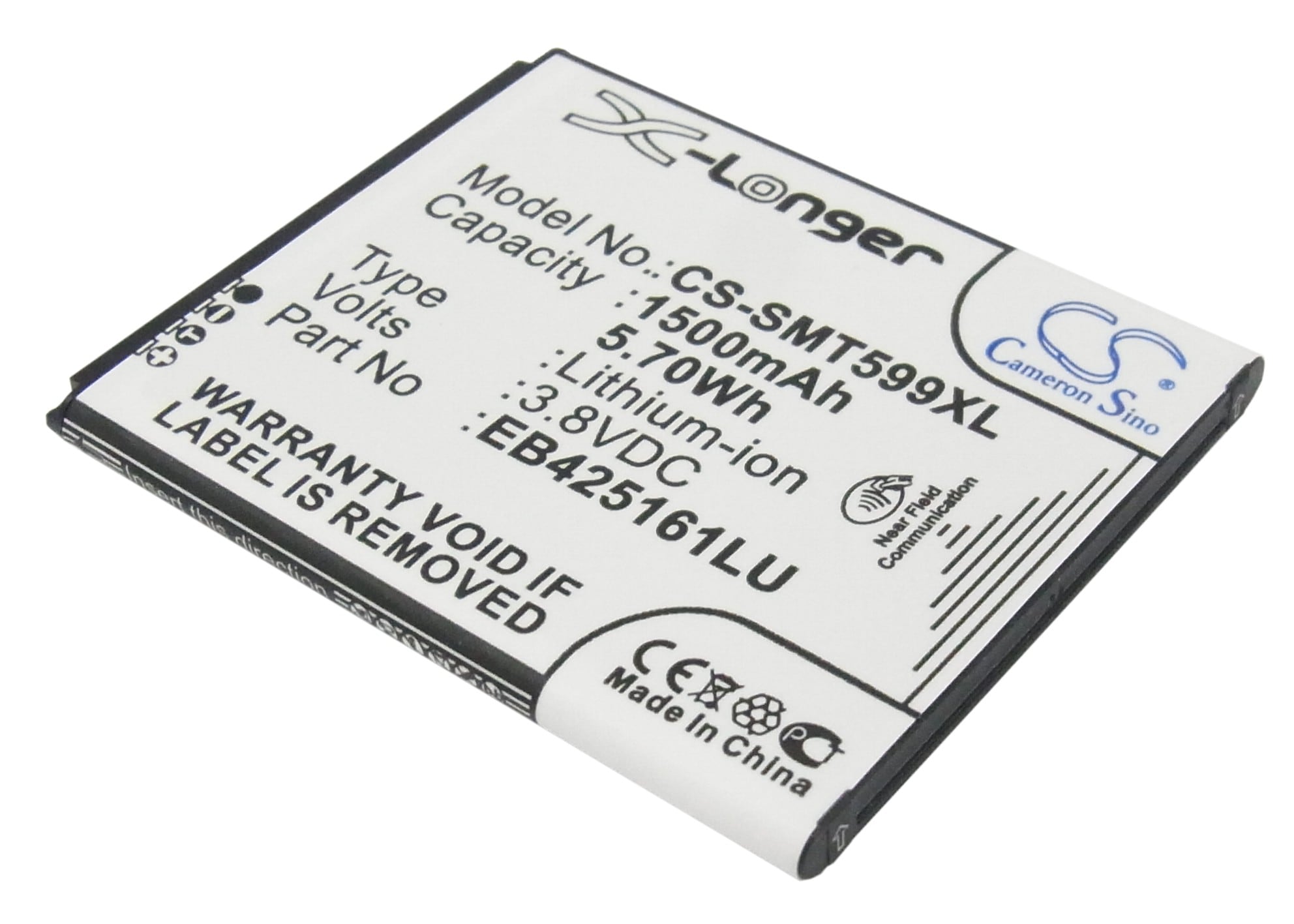 Batteri til SmartPhone, Mobil til Samsung Galaxy Ace 2, GT-I8160, GT-I8160P og andre.