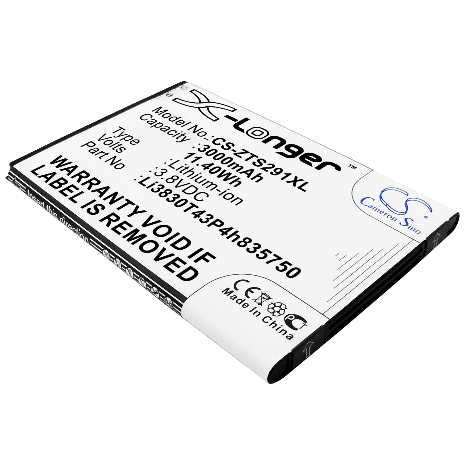 Batteri til SmartPhone, Mobil til ZTE Grand S II, S291, Grand SII og andre.