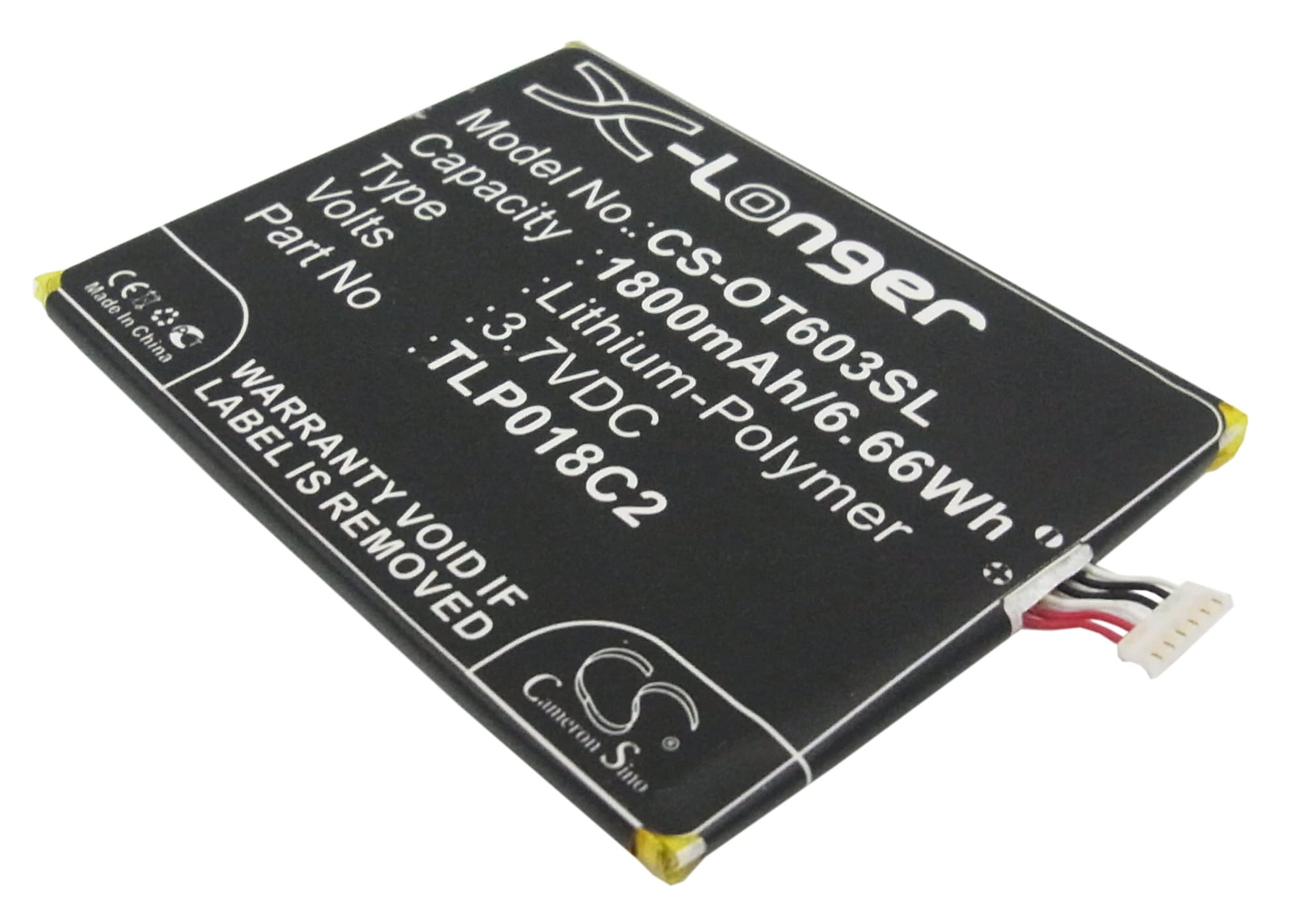 Batteri til SmartPhone, Mobil til Alcatel OT-6033X, OT-6033, One Touch Idol Ultra