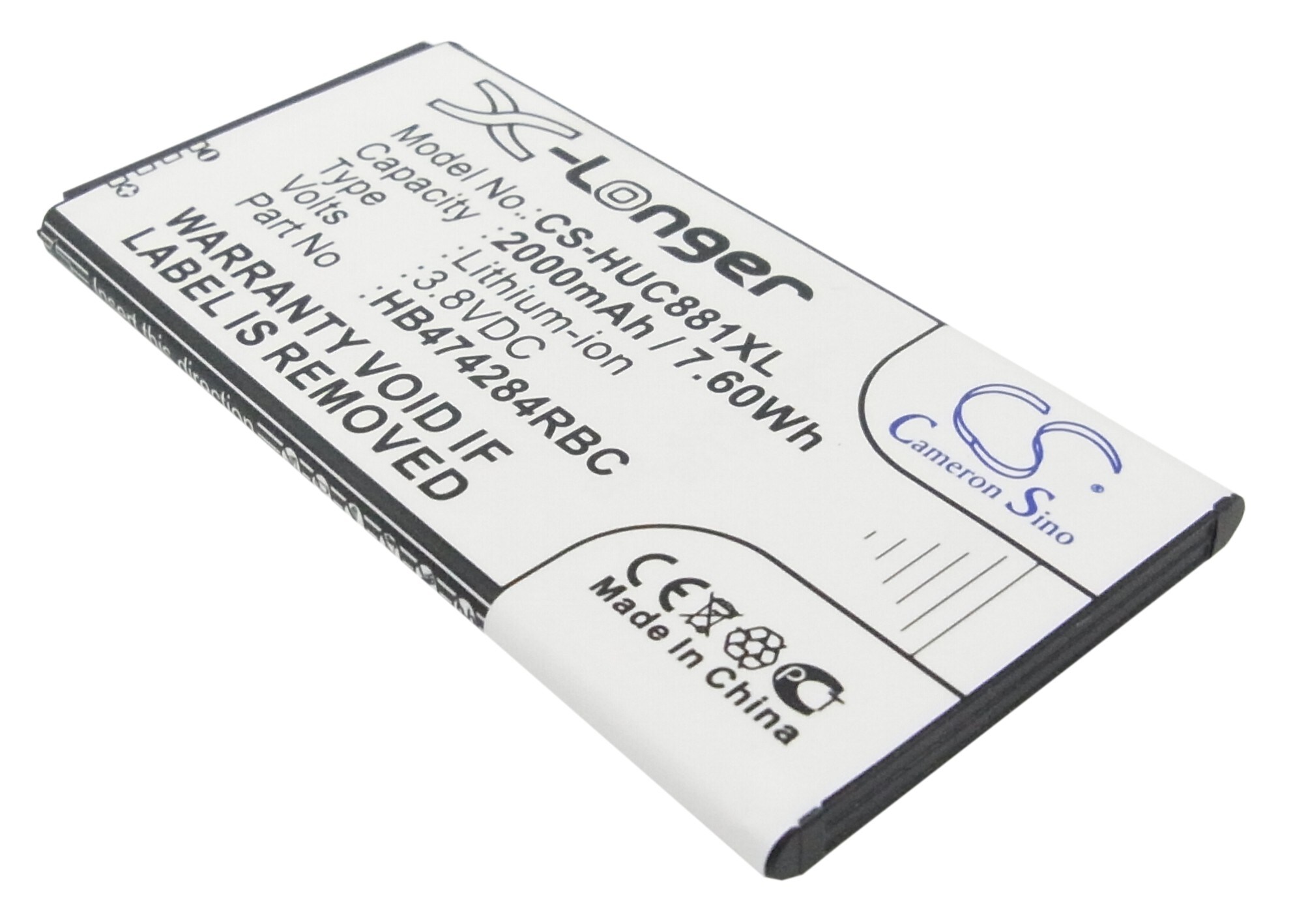 Batteri til SmartPhone, Mobil til Huawei C8816, C8816D, Ascend Y550 og andre.