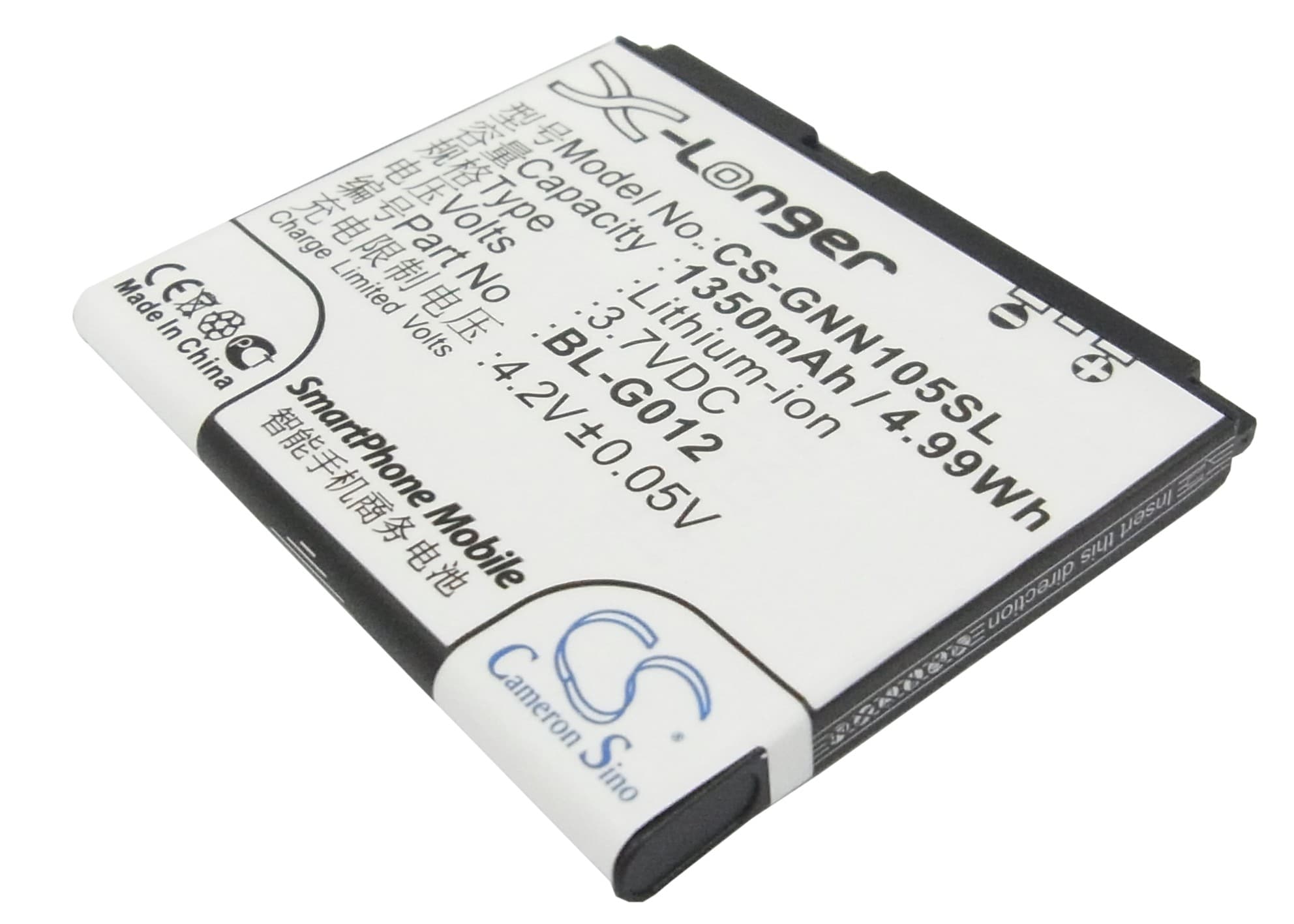 Batteri til SmartPhone, mobil til GIONEE GN105, TD500, C900 osv.