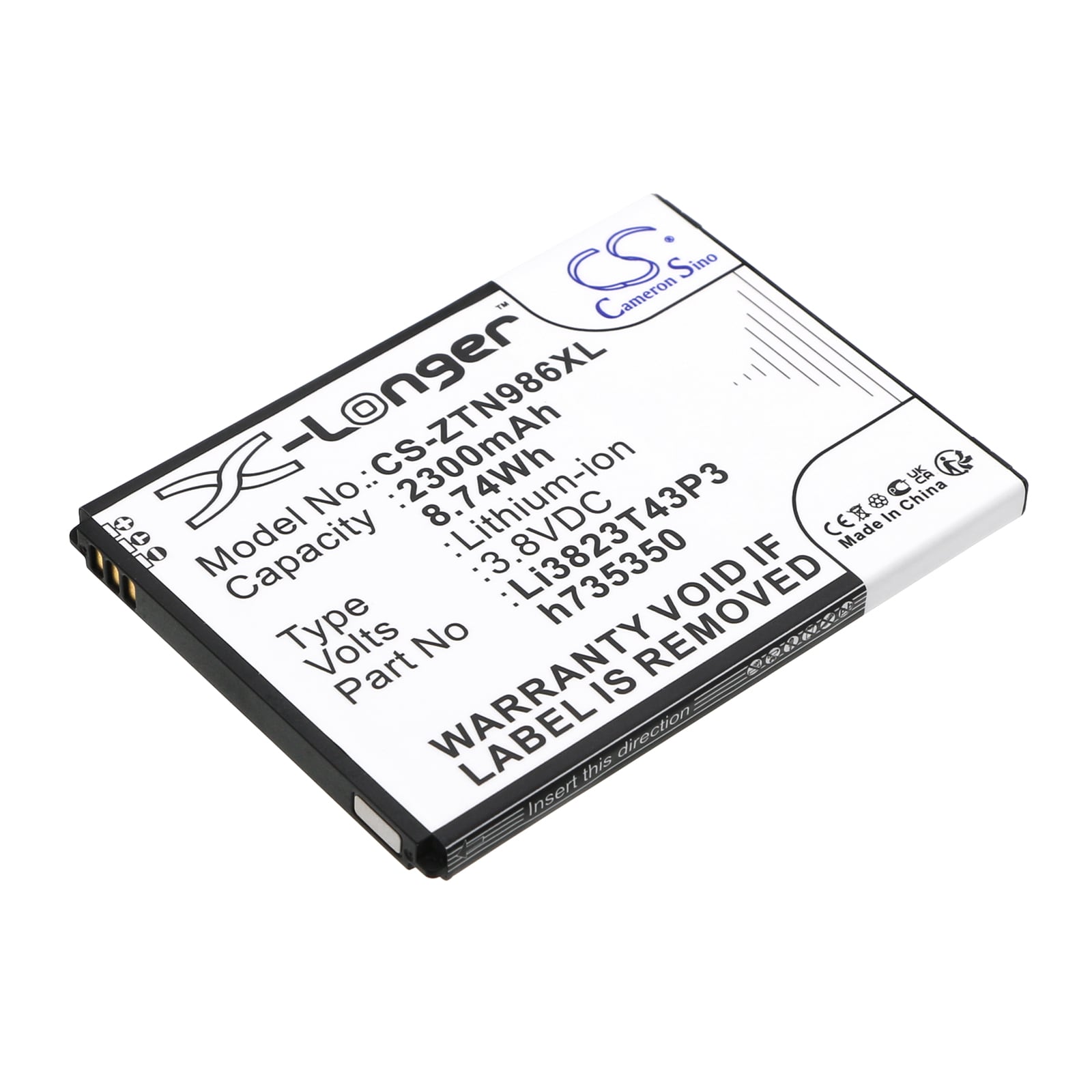 Batteri til SmartPhone, Mobil til T-Mobile MF64, Z64, Z64 4G HotSpot