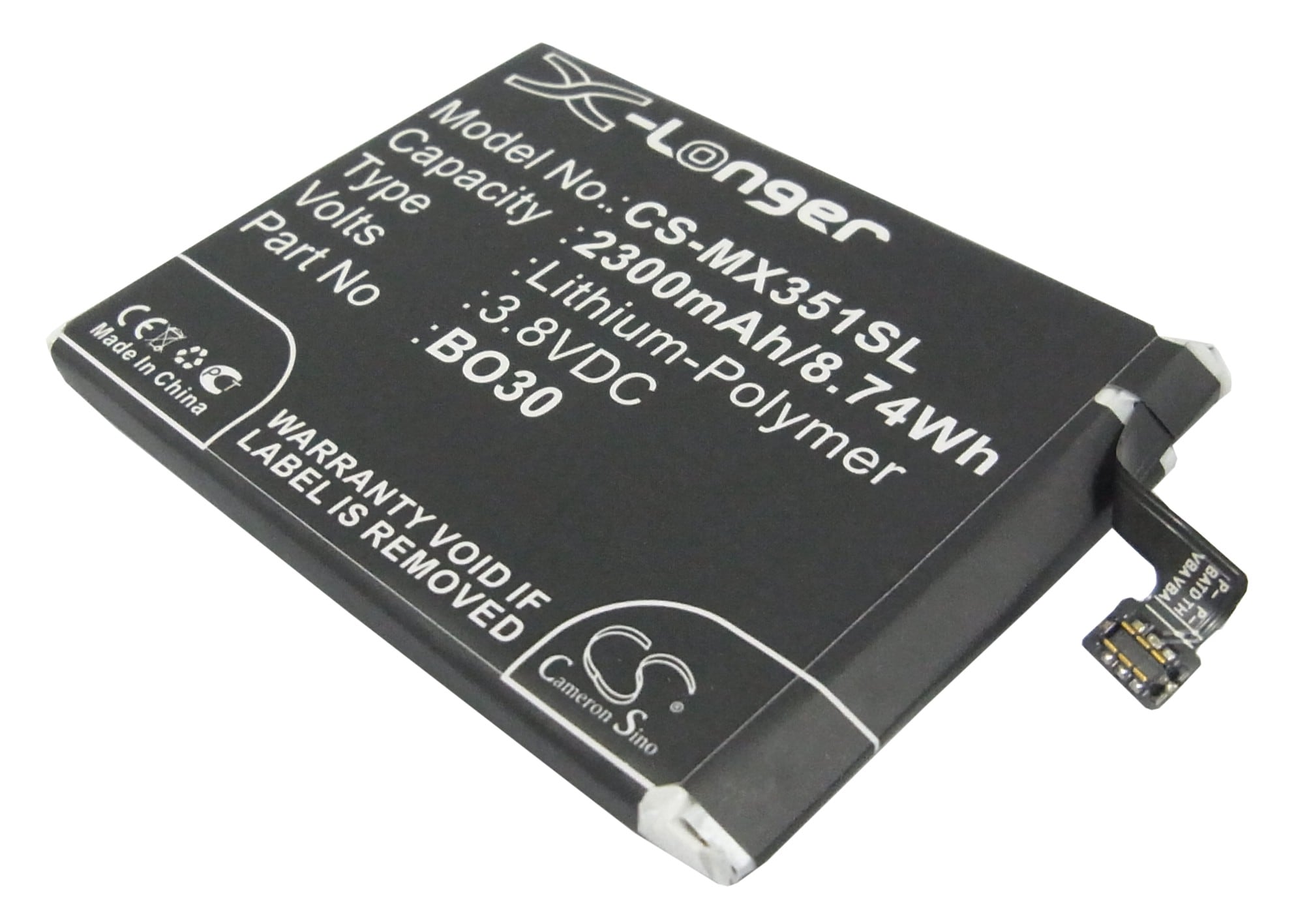 Batteri til SmartPhone, mobil til Meizu MX3, M055, M356 osv.