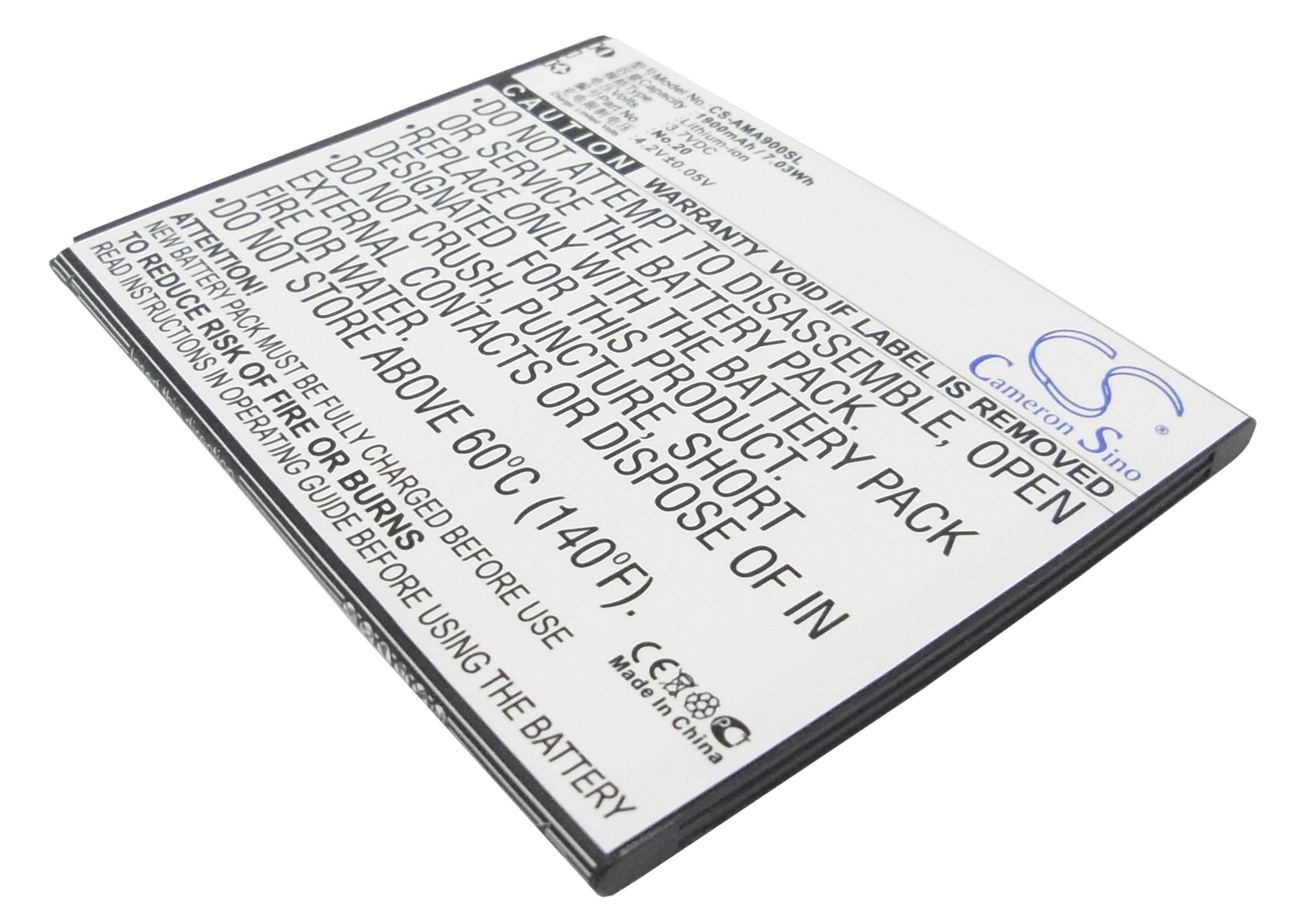 Batteri til SmartPhone, mobil til AMOI 862W, A955T, A900W osv.