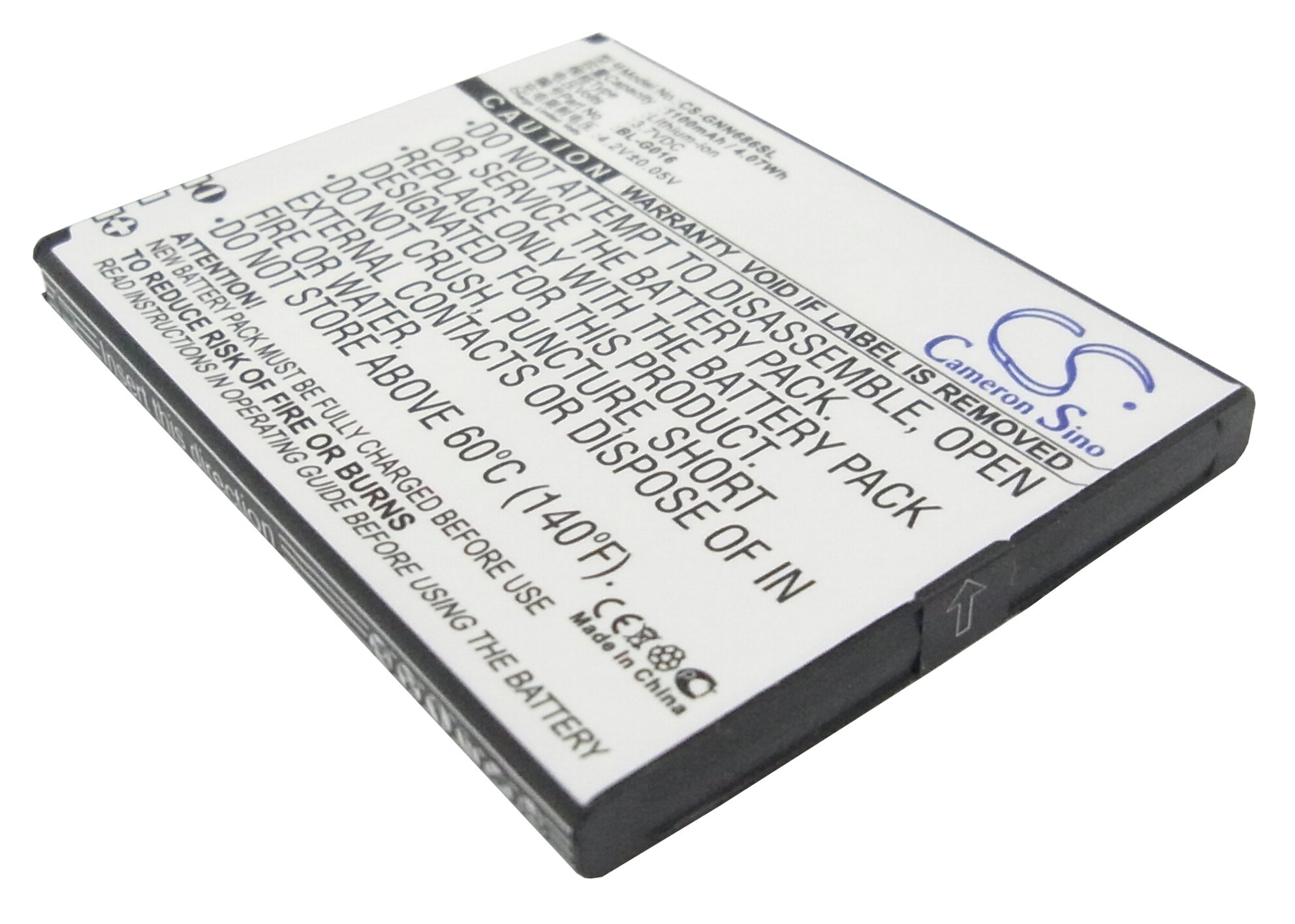 Batteri til SmartPhone, Mobil til GIONEE GN600, GN868, GN868H