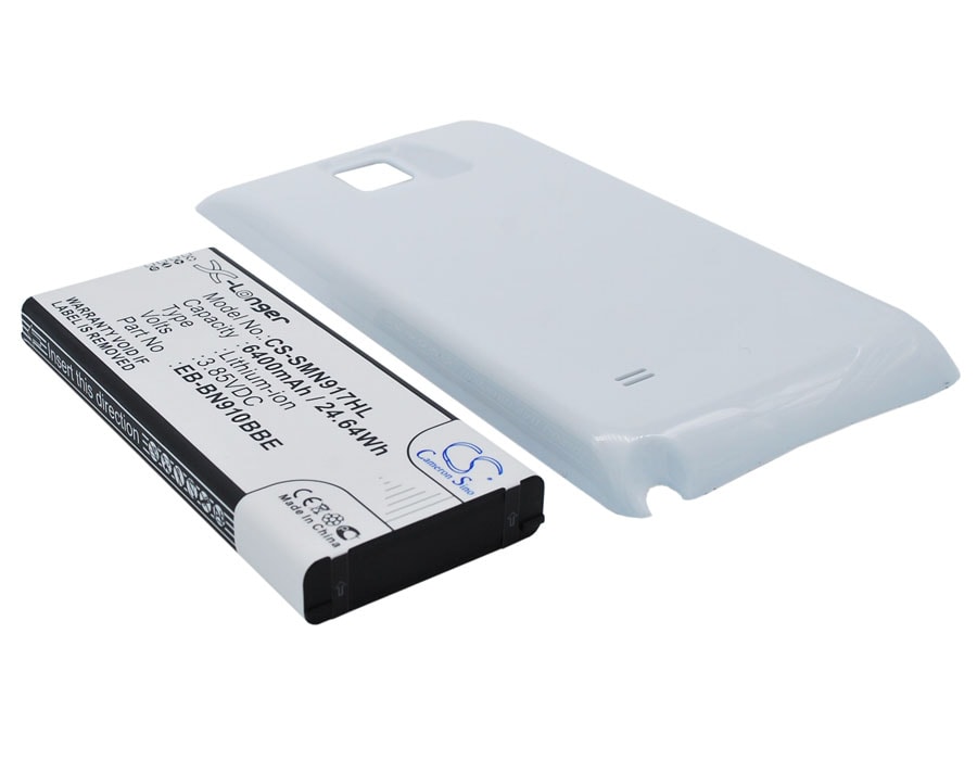 Batteri til SmartPhone, Mobil til Samsung Galaxy Note 4, SM-N910W8, SM-N910R4 og andre.