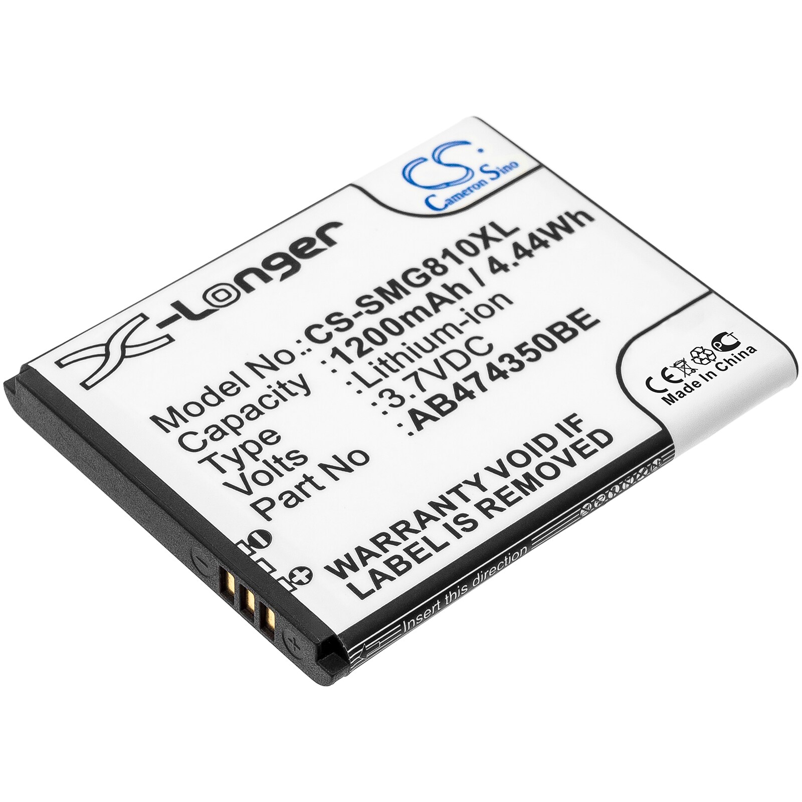 Batteri til SmartPhone, Mobil til Samsung SGH-G810, SGH-D780, SGH-i550 og andre.