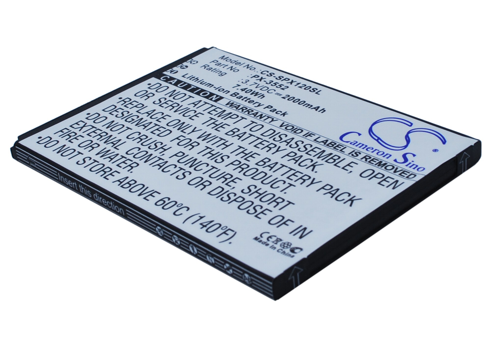 Batteri til SmartPhone, mobil til Simvalley SPX-12