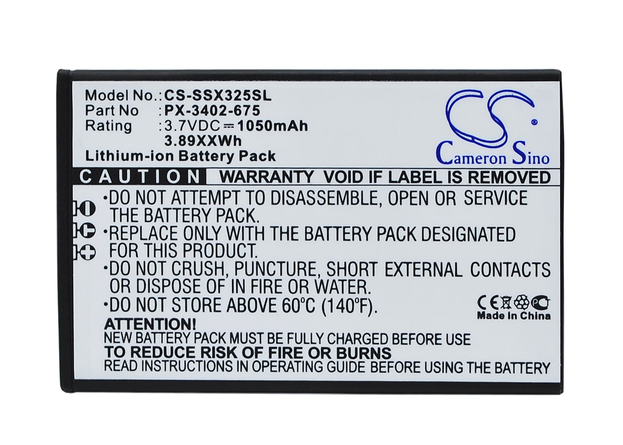Batteri til SmartPhone, mobil til Simvalley SX-325