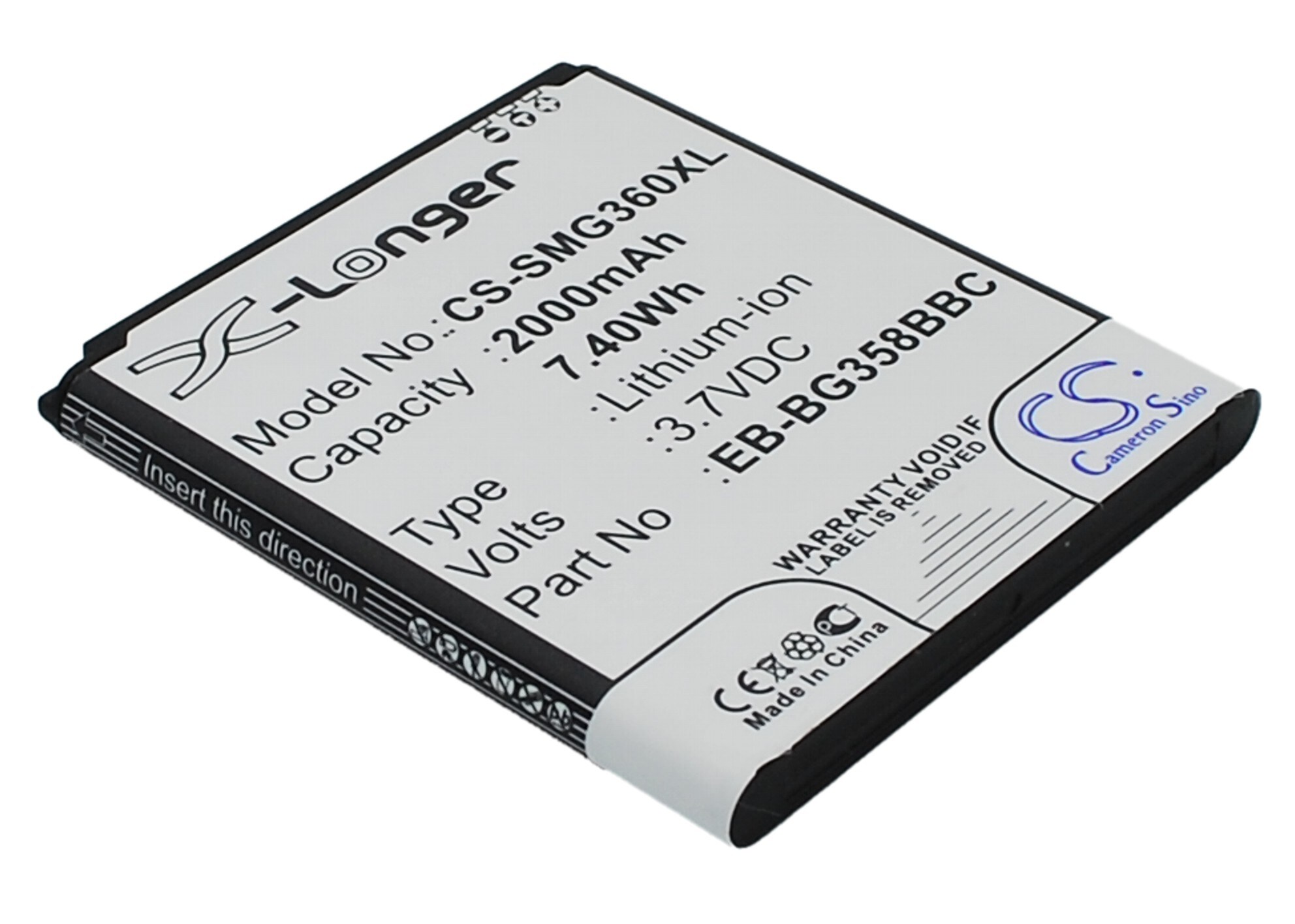 Batteri til SmartPhone, Mobil til Samsung SM-G3588, SM-G3588V, SM-G3588D og andre.