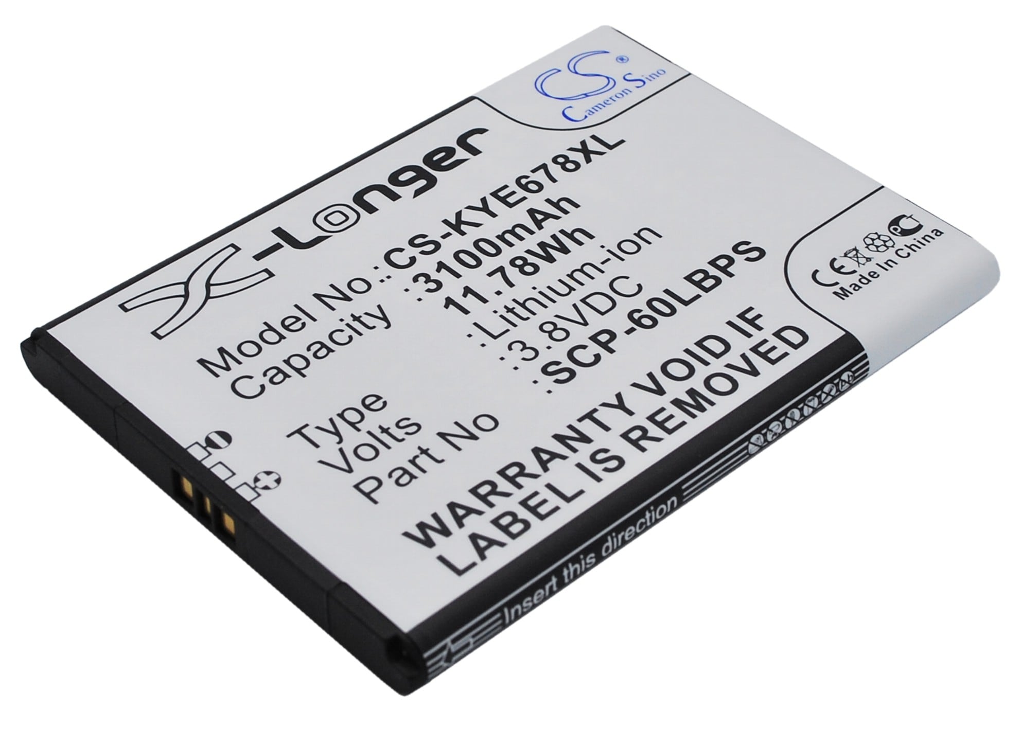 Batteri til SmartPhone, mobil til Kyocera Brigadier, E6782, DuraForce osv.