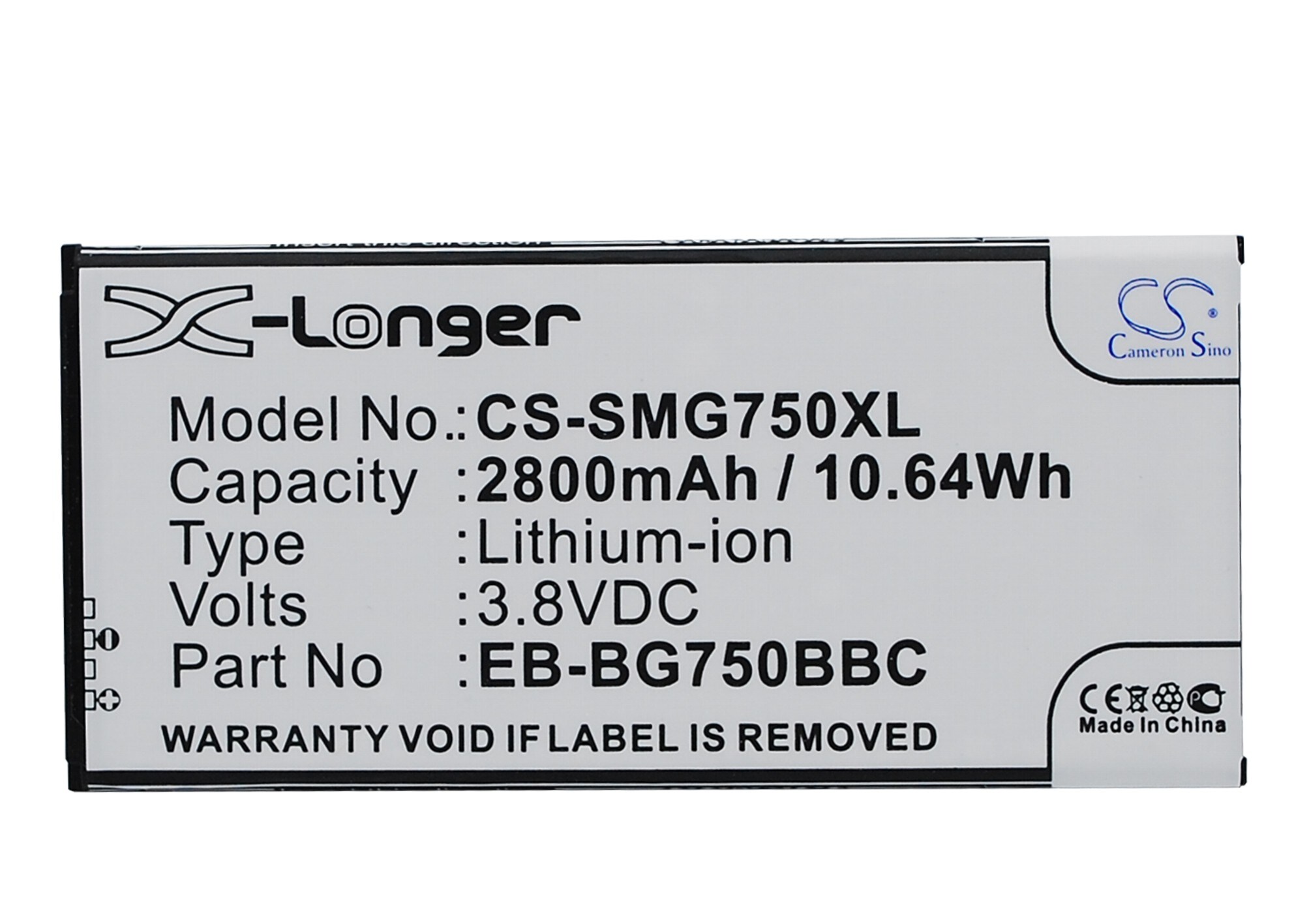 Batteri til SmartPhone, Mobil til Samsung SM-G750, SM-G750A, SM-G750F og andre.
