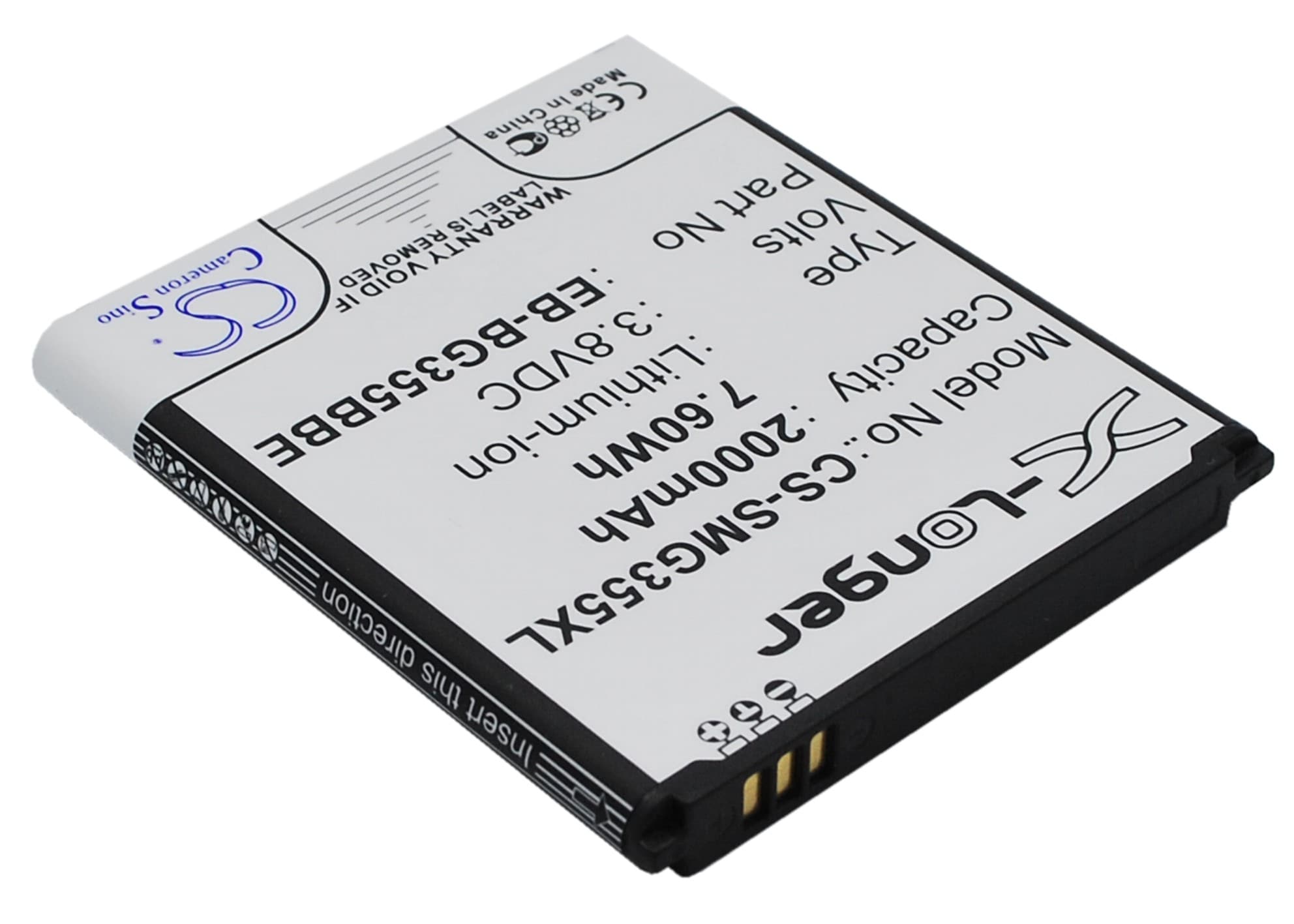 Batteri til SmartPhone, Mobil til Samsung SM-G355, SM-G355H, Galaxy Core 2 og andre.