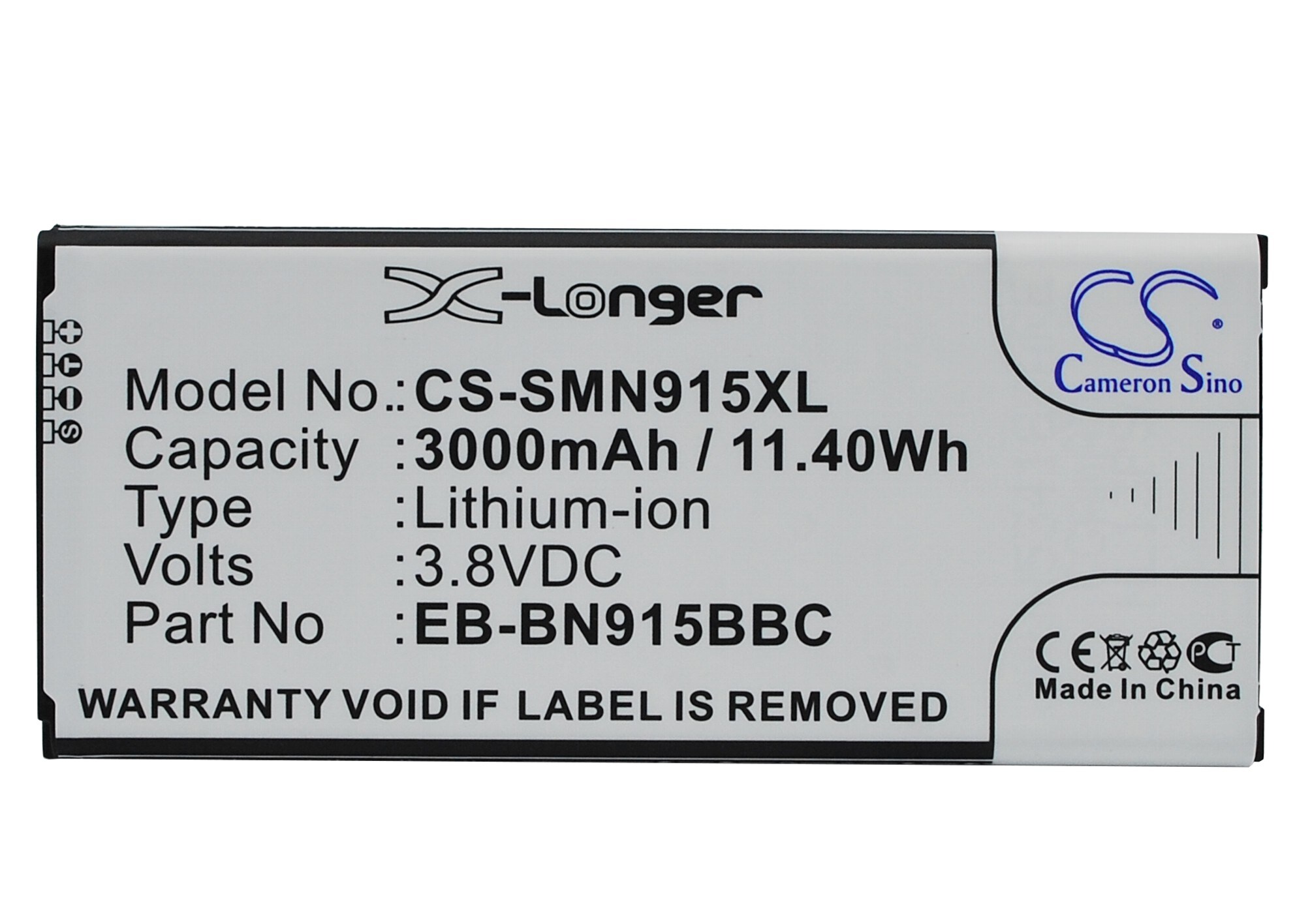 Batteri til SmartPhone, Mobil til Samsung Galaxy Note Edge, SM-N915, SM-N915A og andre.