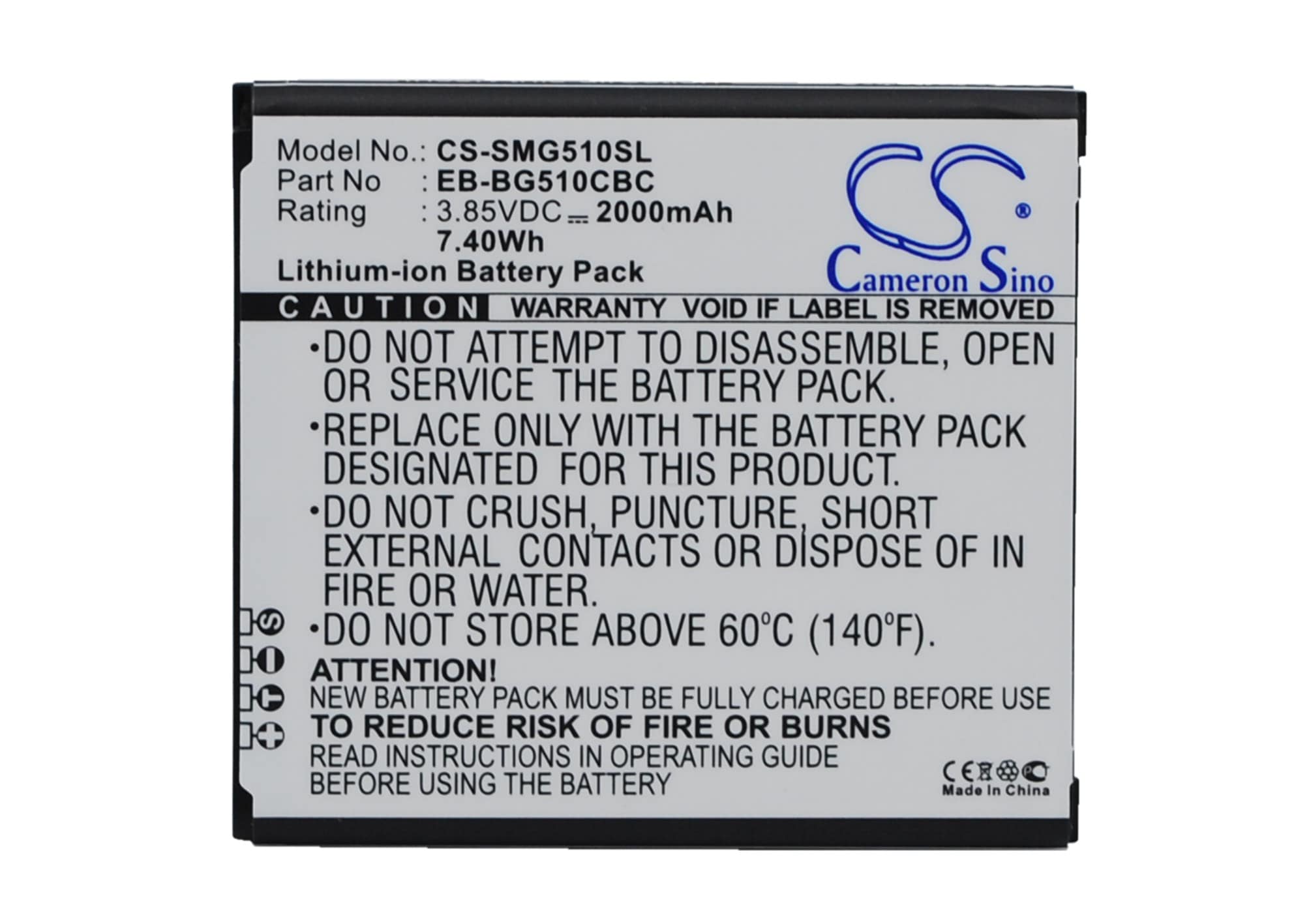 Batteri til SmartPhone, Mobil til Samsung Galaxy Core Max, SM-G5109 og andre.