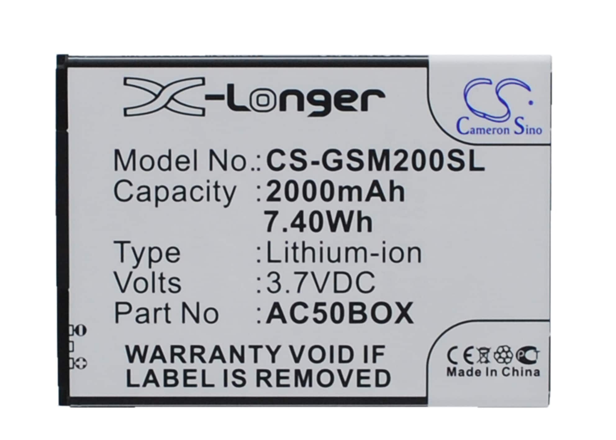 Batteri til SmartPhone, mobil til Archos 50b Oxygen, 50 Platinium, 50B Sauerstoff osv.
