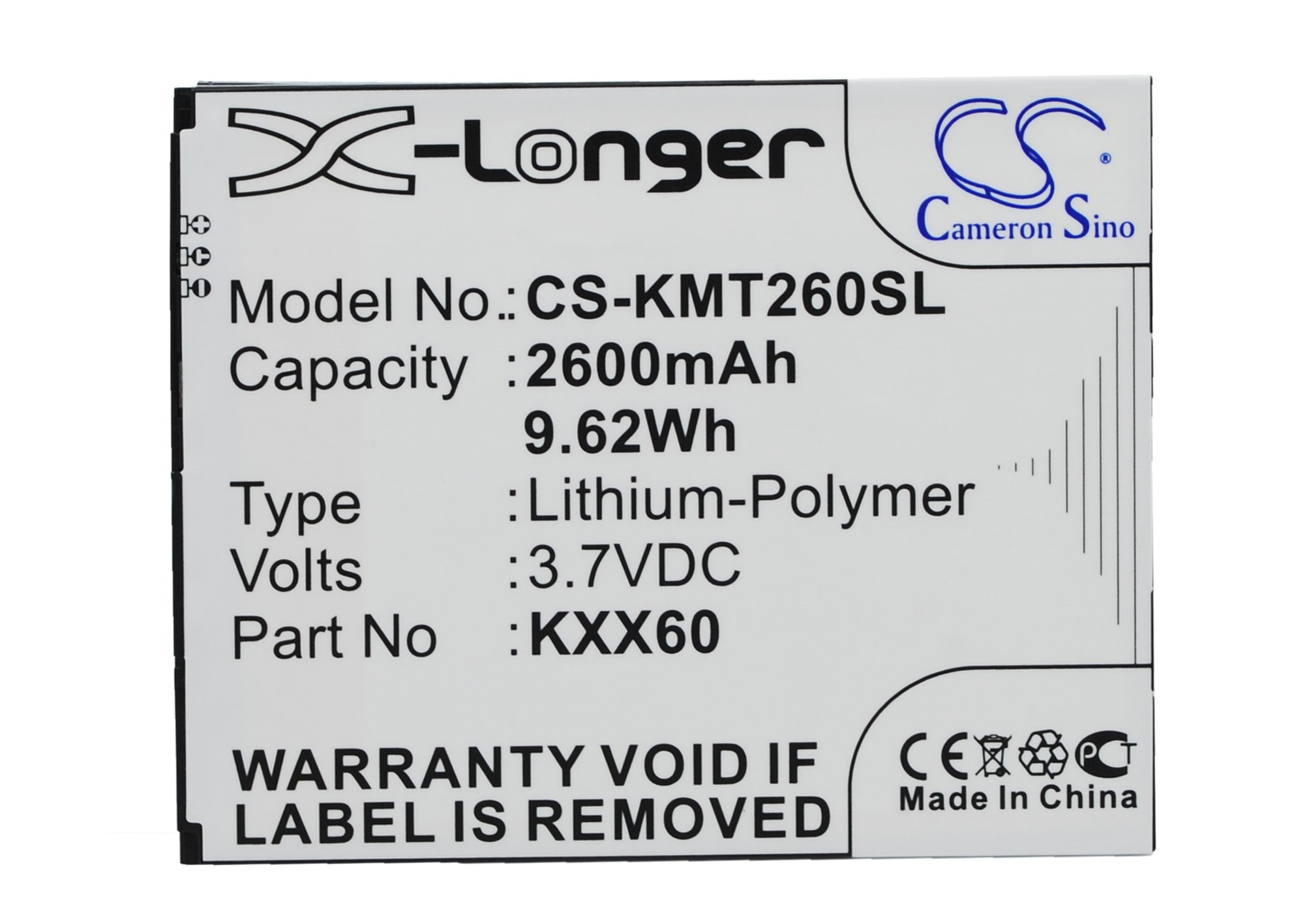 Batteri til SmartPhone, Mobil til KAZAM Trooper2 6.0, Trooper 6.0, Trooper 2 X6.0