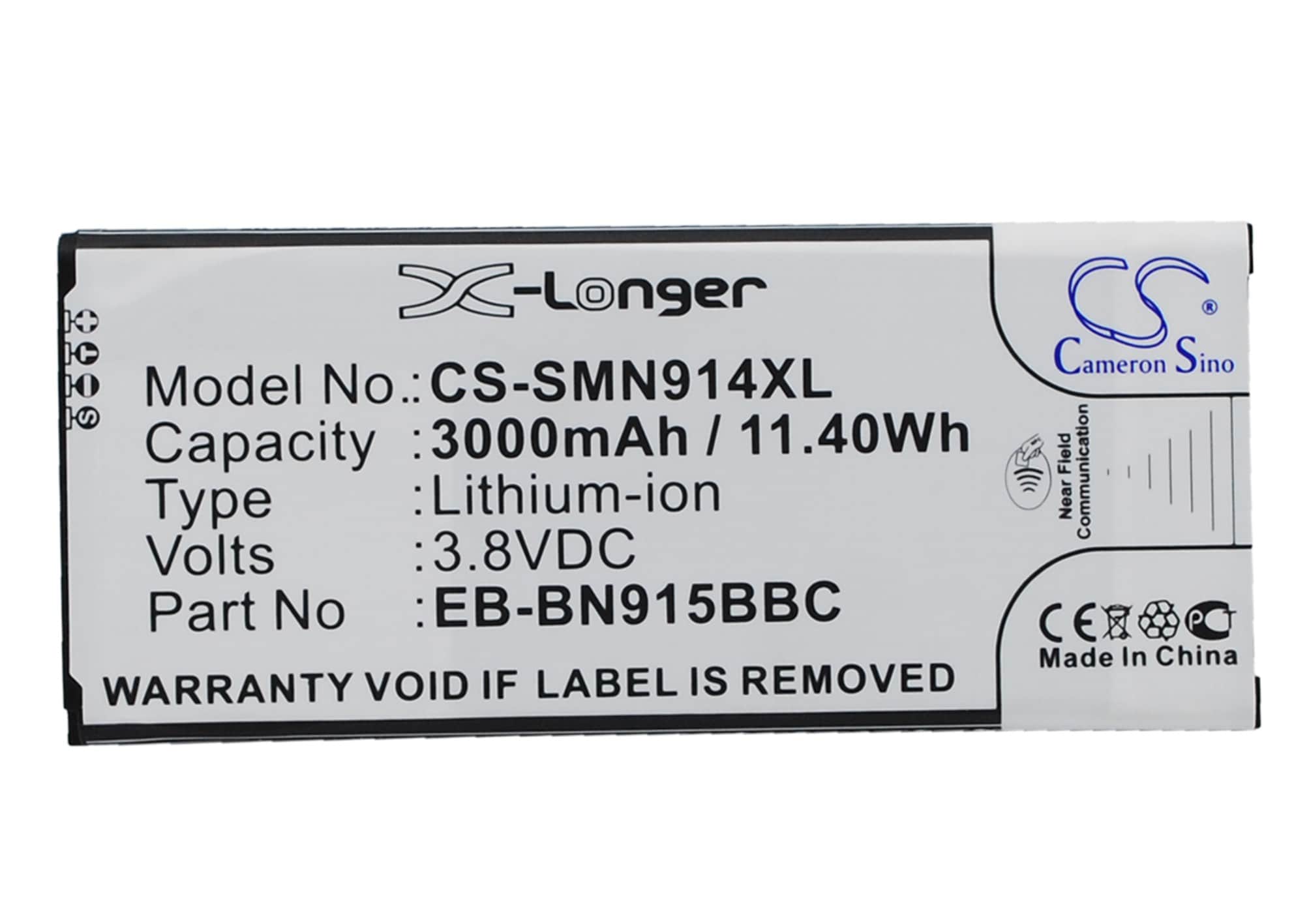 Batteri til SmartPhone, Mobil til Samsung Galaxy Note Edge, SM-N915, SM-N915A og andre.
