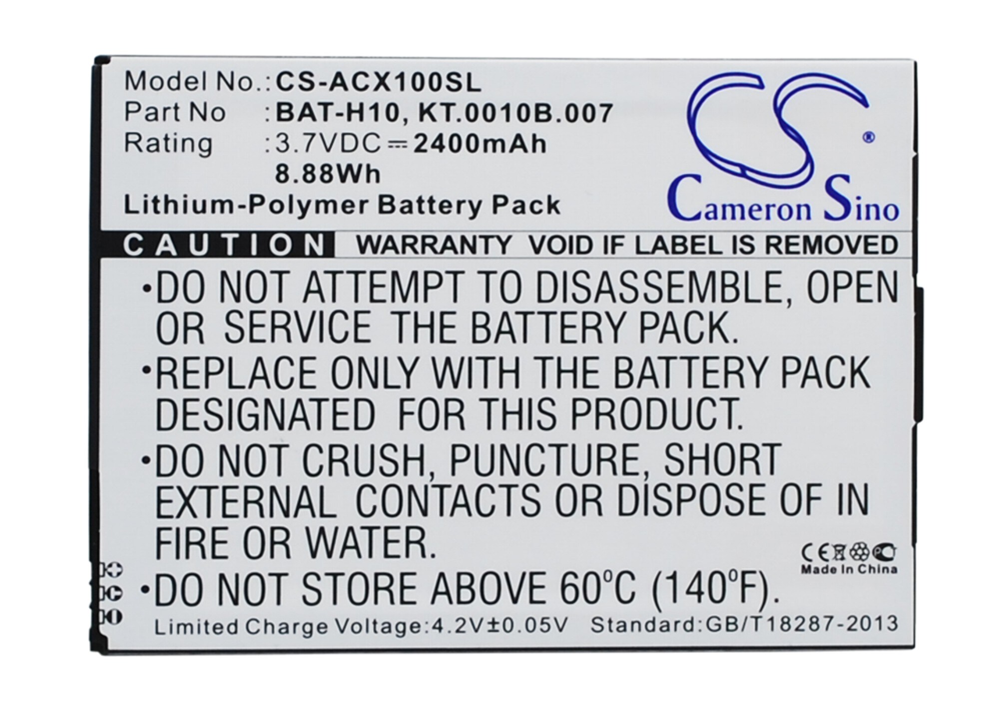 Batteri til SmartPhone, Mobil til Acer Liquid X1, S53