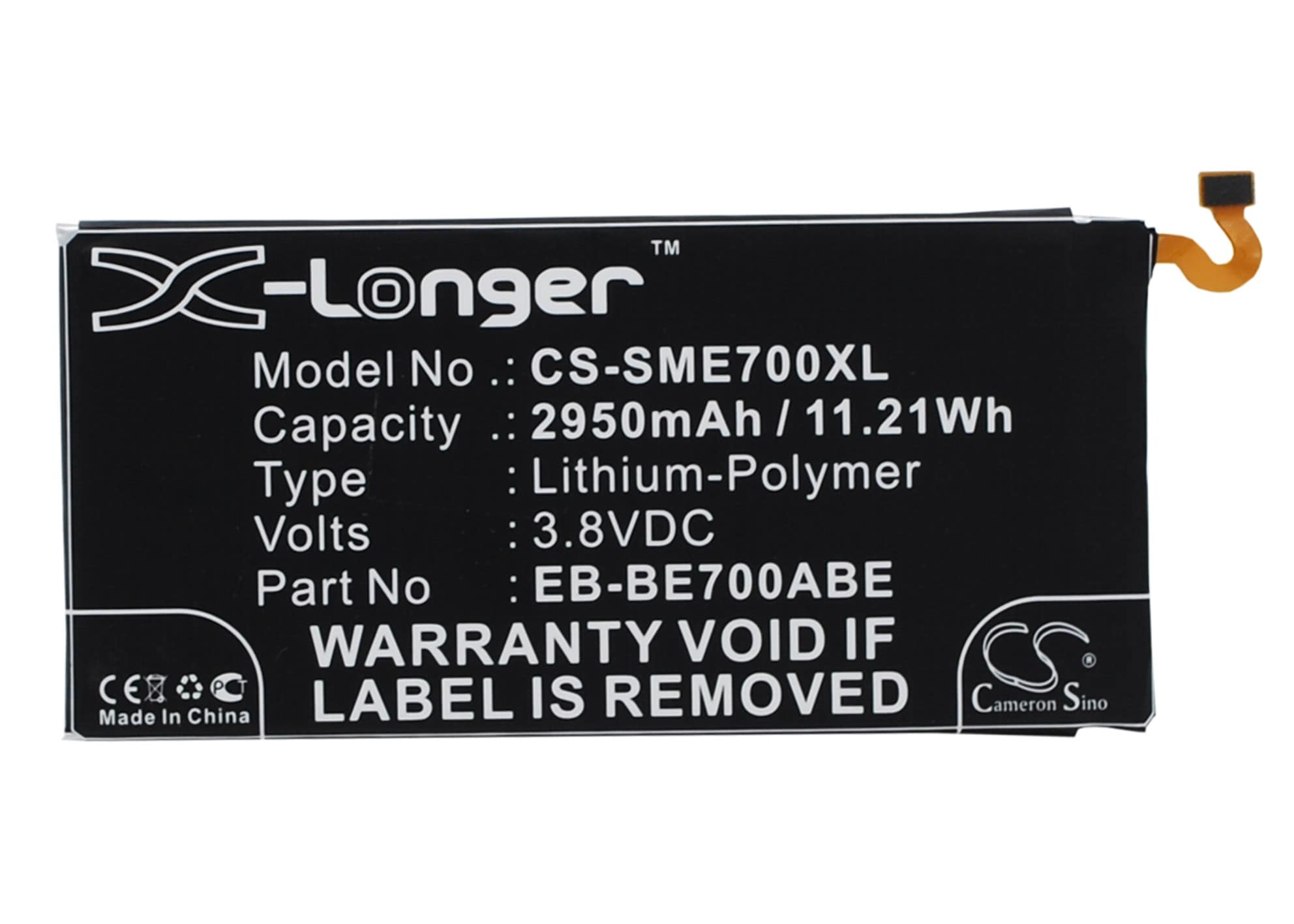 Batteri til SmartPhone, Mobil til Samsung Galaxy E7, SM-E700M, SM-E700F og andre.