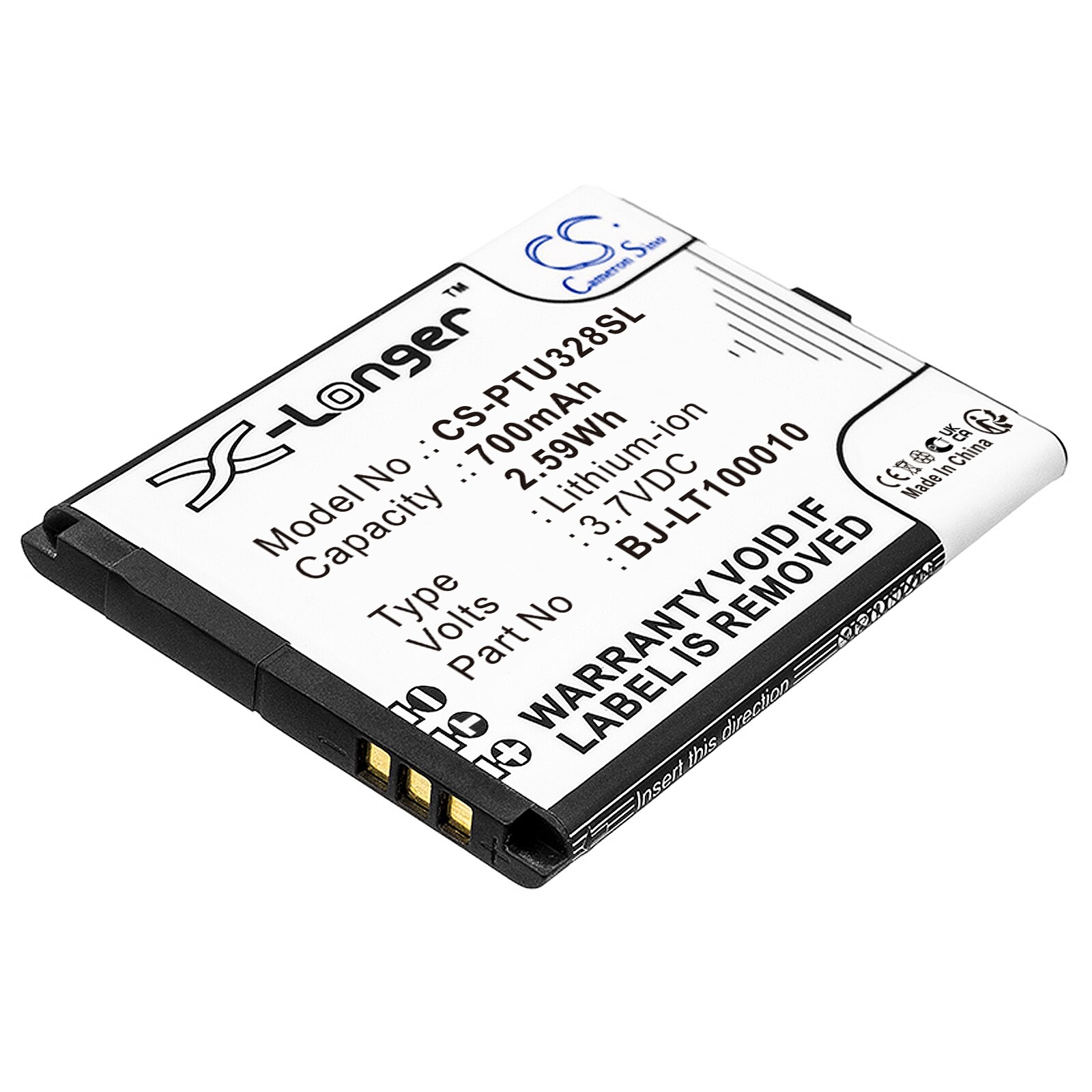 Batteri til SmartPhone, Mobil til Panasonic KX-TU327, KX-TU327EX, KX-TU327EXBE og andre.