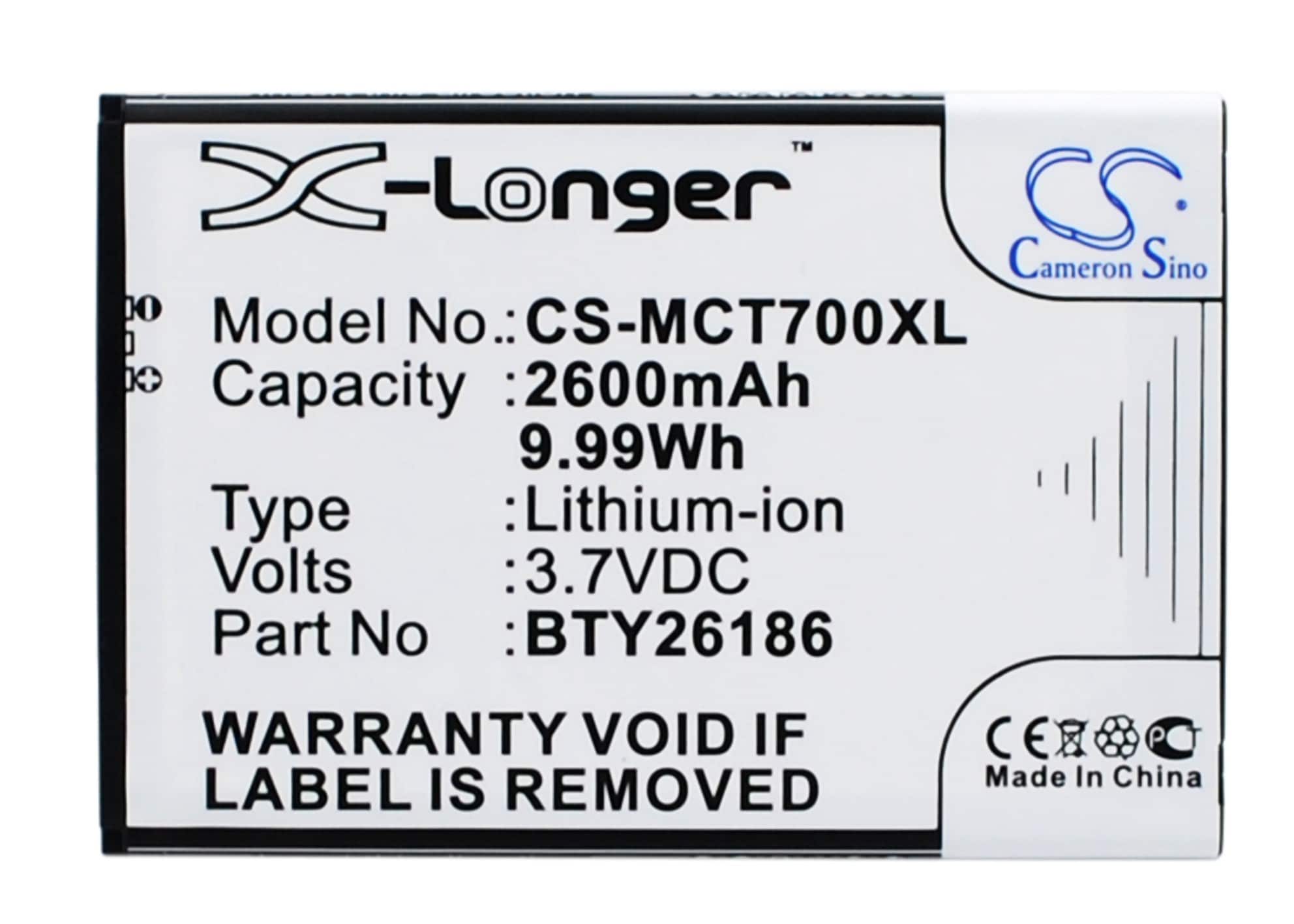 Batteri til SmartPhone, Mobil til Mobistel Cynus T7, MT-600S, MT-600W