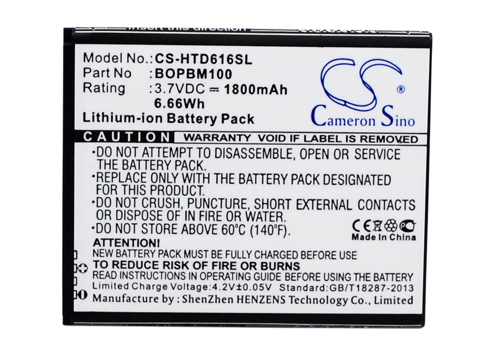 Batteri til SmartPhone, Mobil til HTC Desire 616, Desire 616 Dual SIM, Desire D616w og andre.