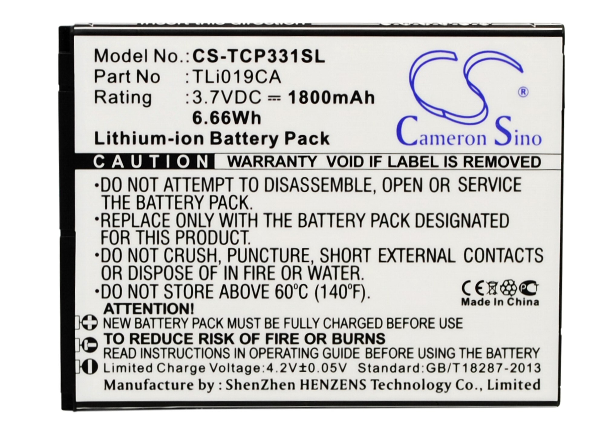 Batteri til SmartPhone, Mobil til TCL P331M