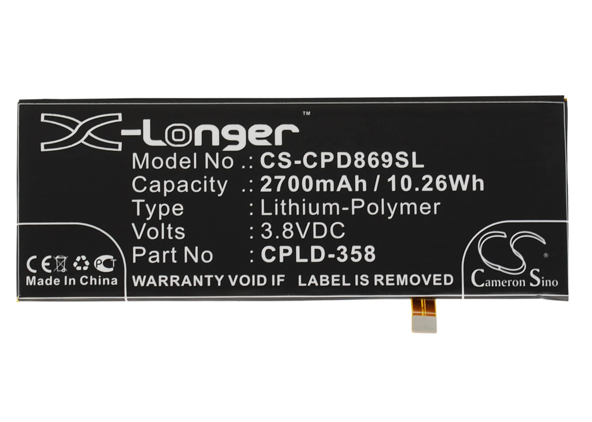 Batteri til SmartPhone, Mobil til Coolpad X7, 8690, 8690-T00