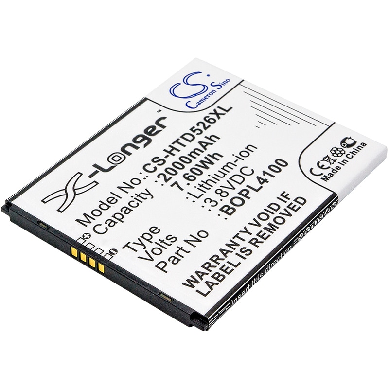 Batteri til SmartPhone, Mobil til HTC Desire 526, Desire 526G+ dual sim, HTCD100LVWP og andre.
