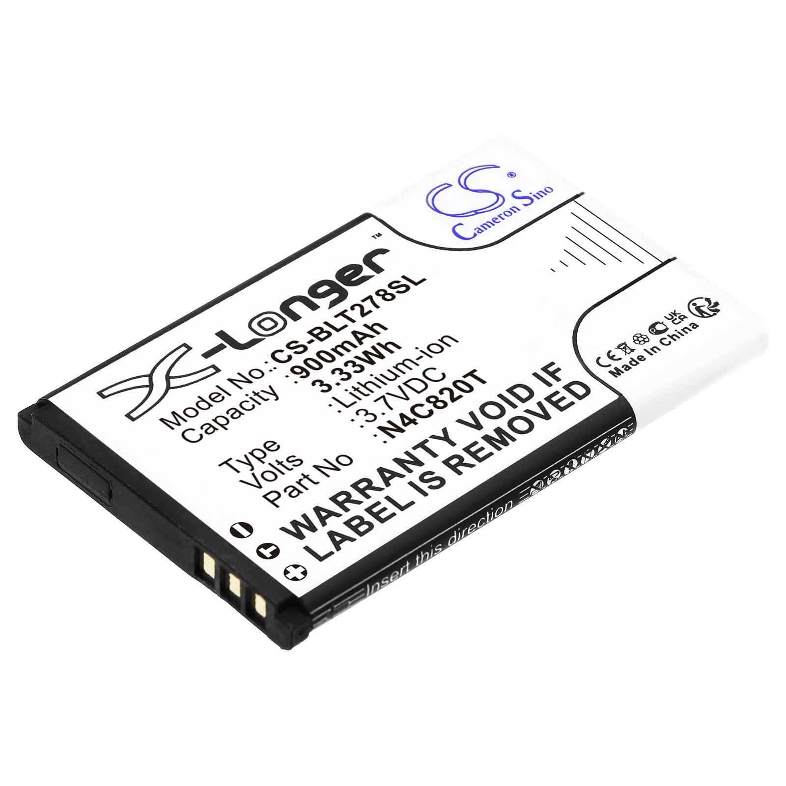 Batteri til SmartPhone, mobil til BLU Samba TV, T276T, T278X osv.