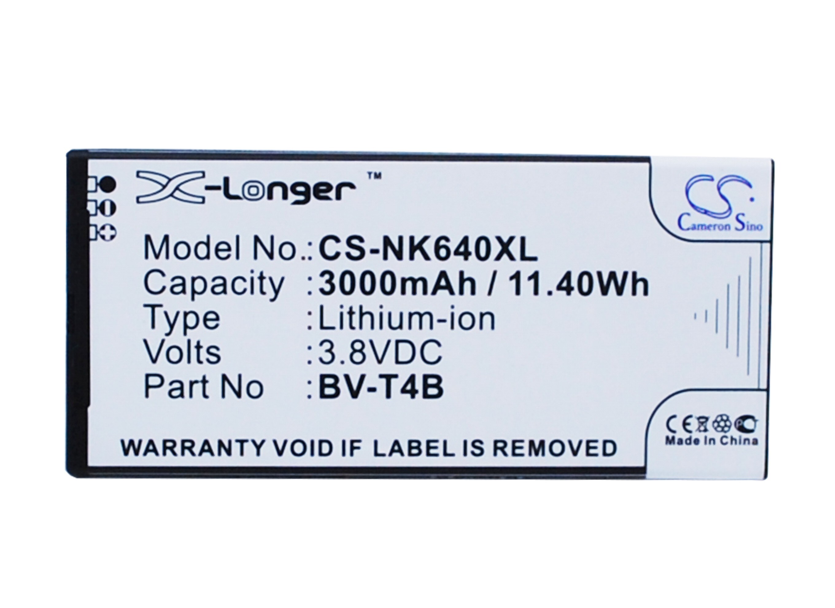 Batteri til SmartPhone, Mobil til Microsoft Lumia 640 XL, RM-1062, RM-1063