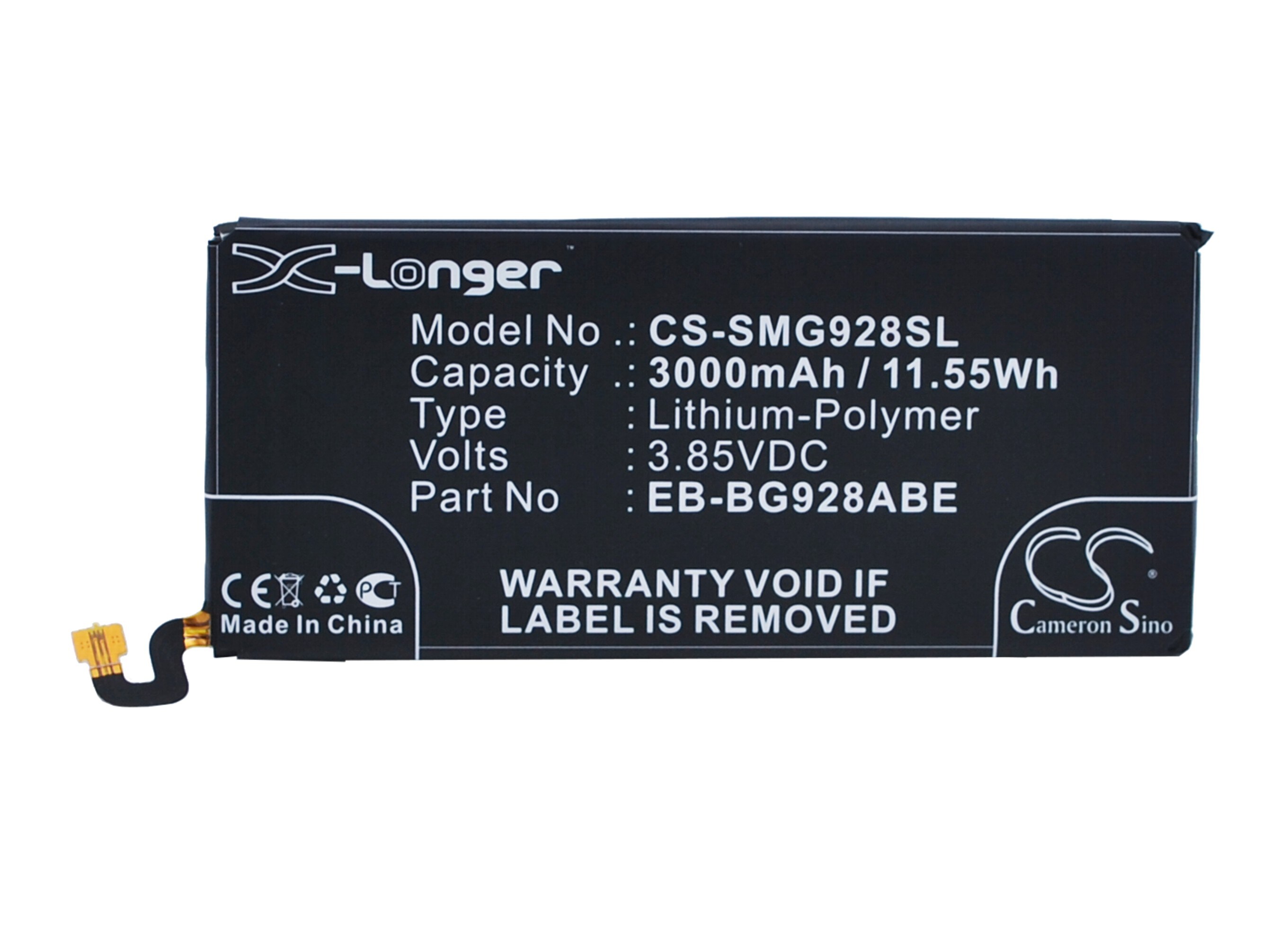 Batteri til SmartPhone, Mobil til Samsung Galaxy S6 Edge+, Galaxy S6 Edge Plus og andre.