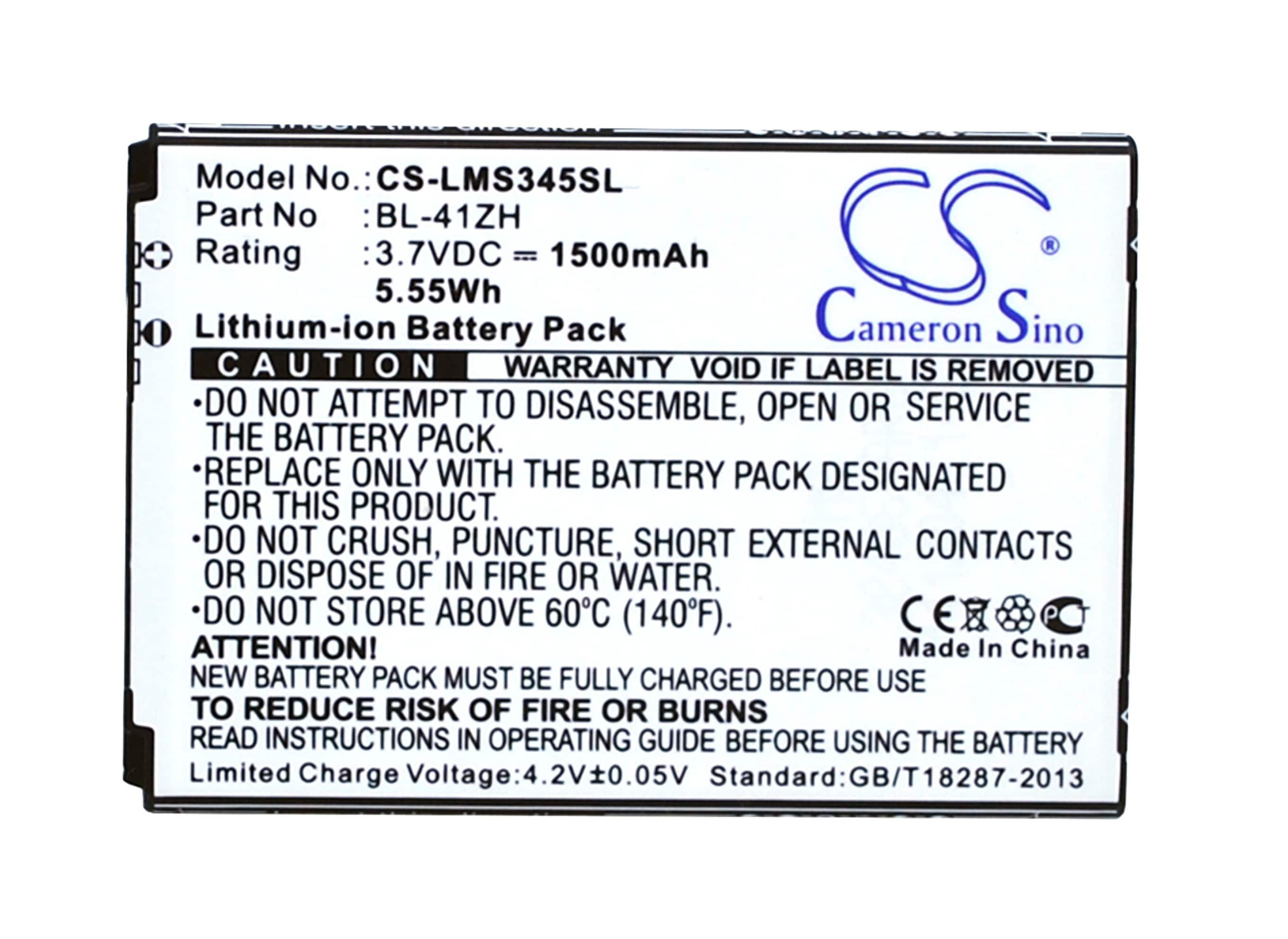 Batteri til SmartPhone, Mobil til LG Optimus C40, Optimus L50, Leon og andre.