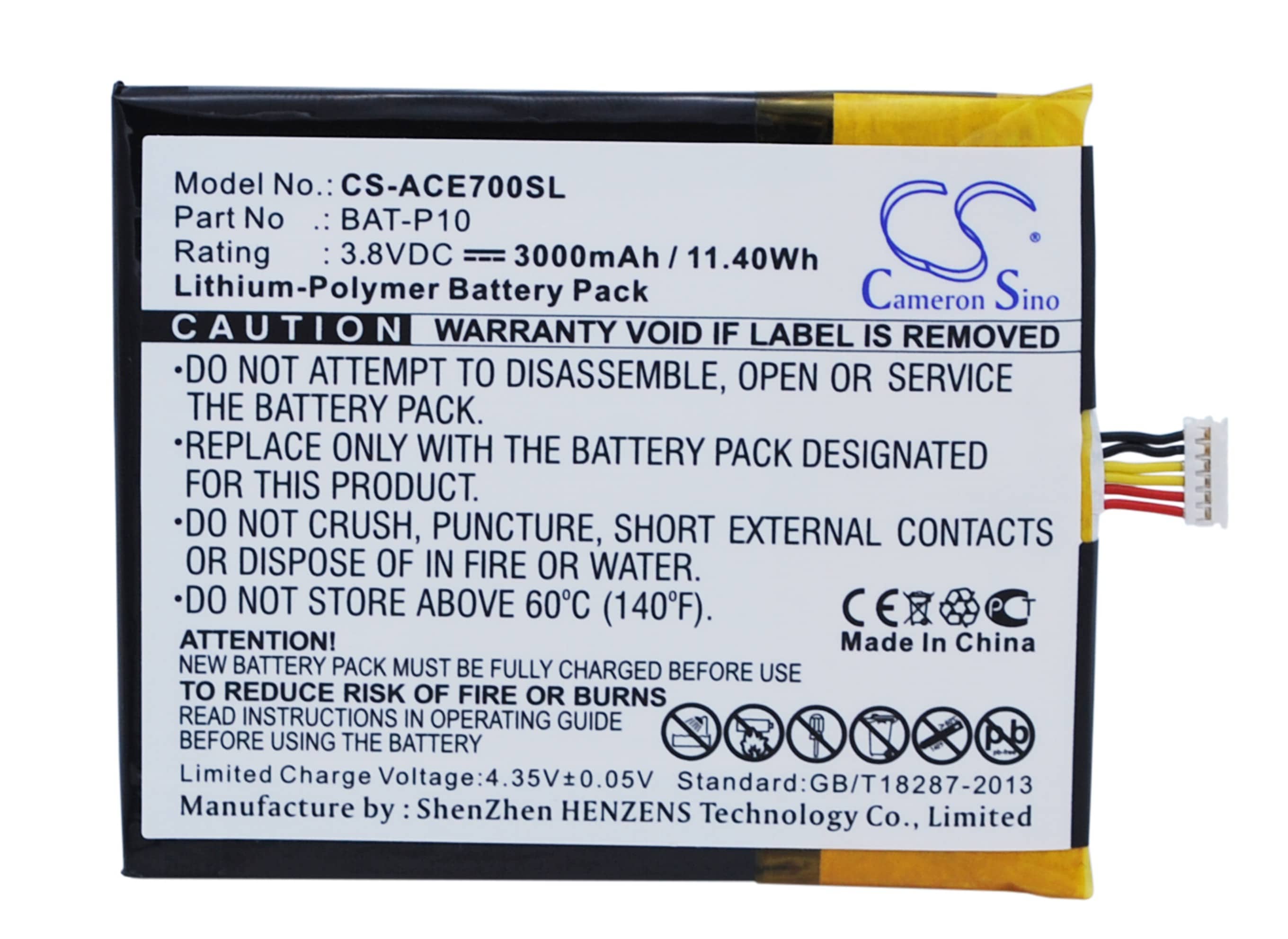 Batteri til SmartPhone, Mobil til Acer Liquid E700, Liquid E700 Triple, E39