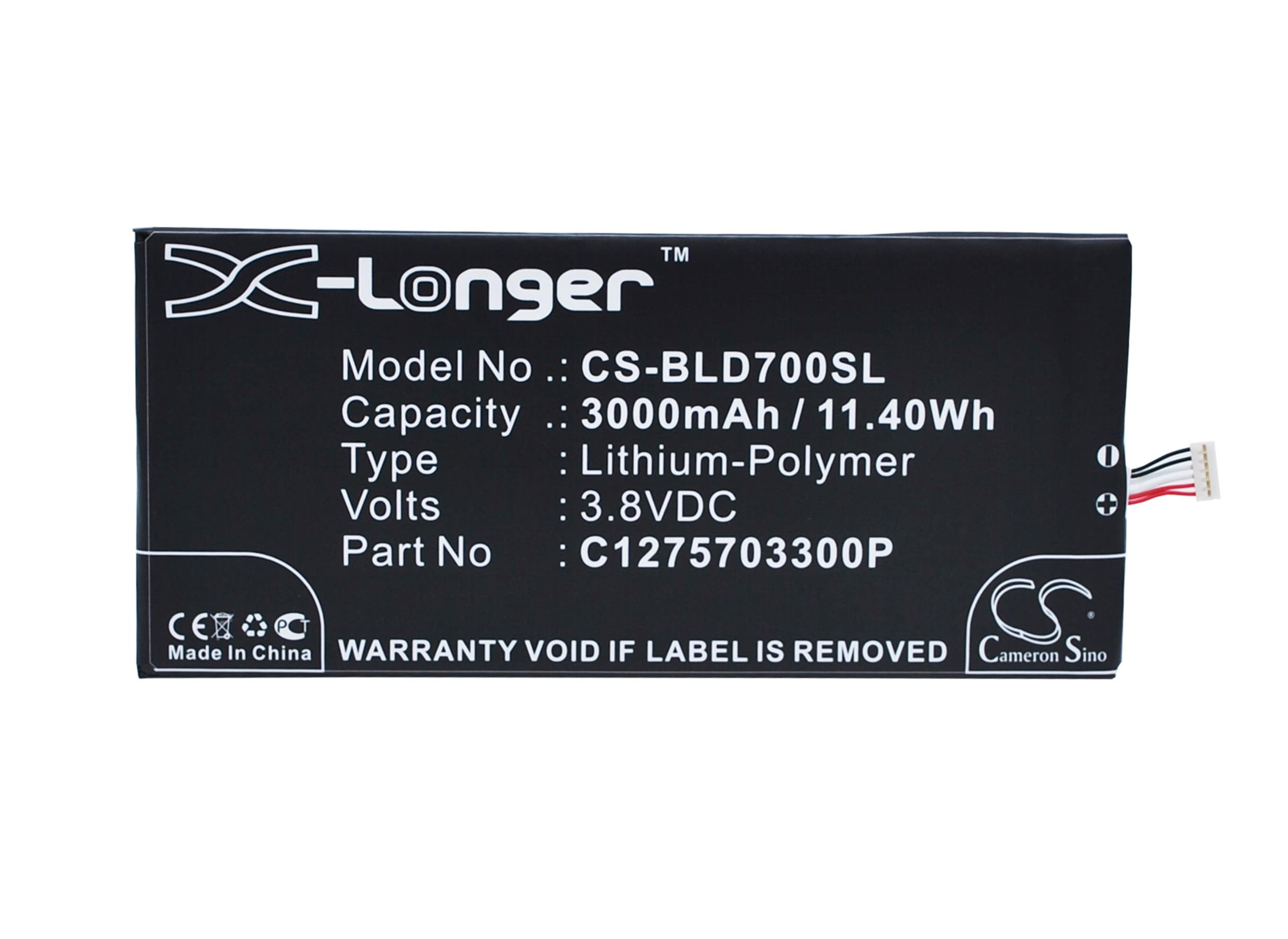 Batteri til SmartPhone, mobil til BLU Studio 7.0 HD, D700A, D700i osv.