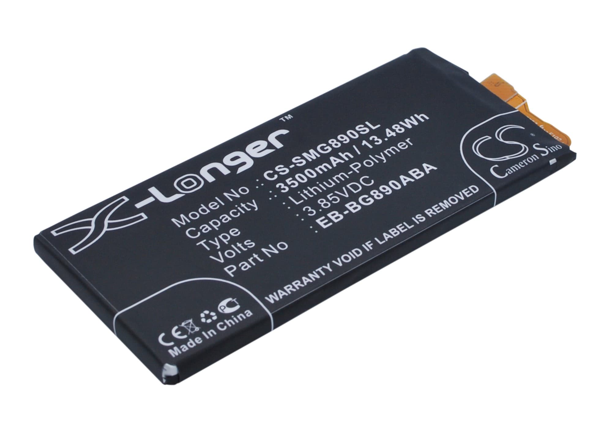 Batteri til SmartPhone, Mobil til Samsung Galaxy S6 Active, Galaxy S6 Active LTE-A og andre.